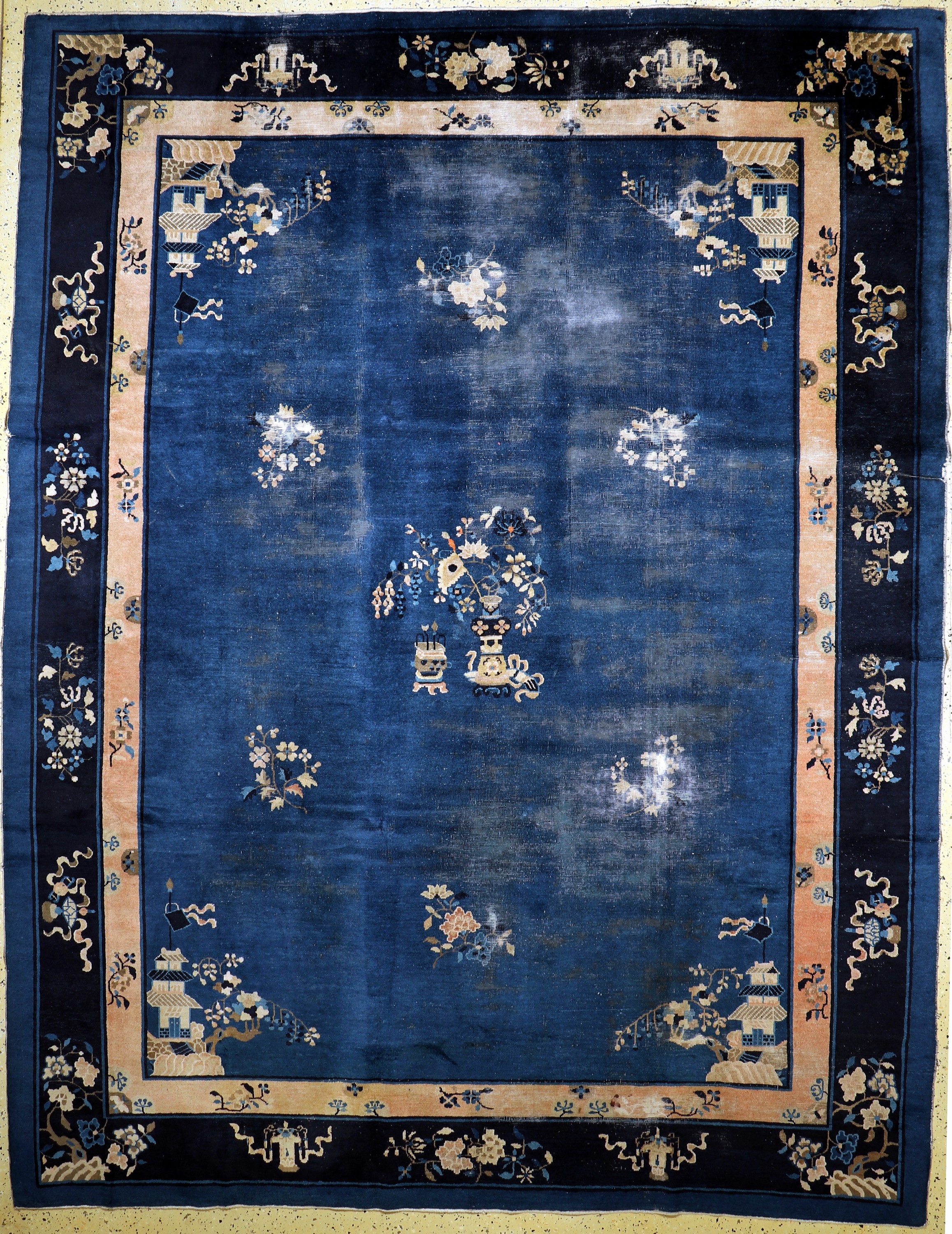 Peking antik, China, um 1900, Wolle auf Baumwolle, ca. 350 x 271 cm, EHZ: 4