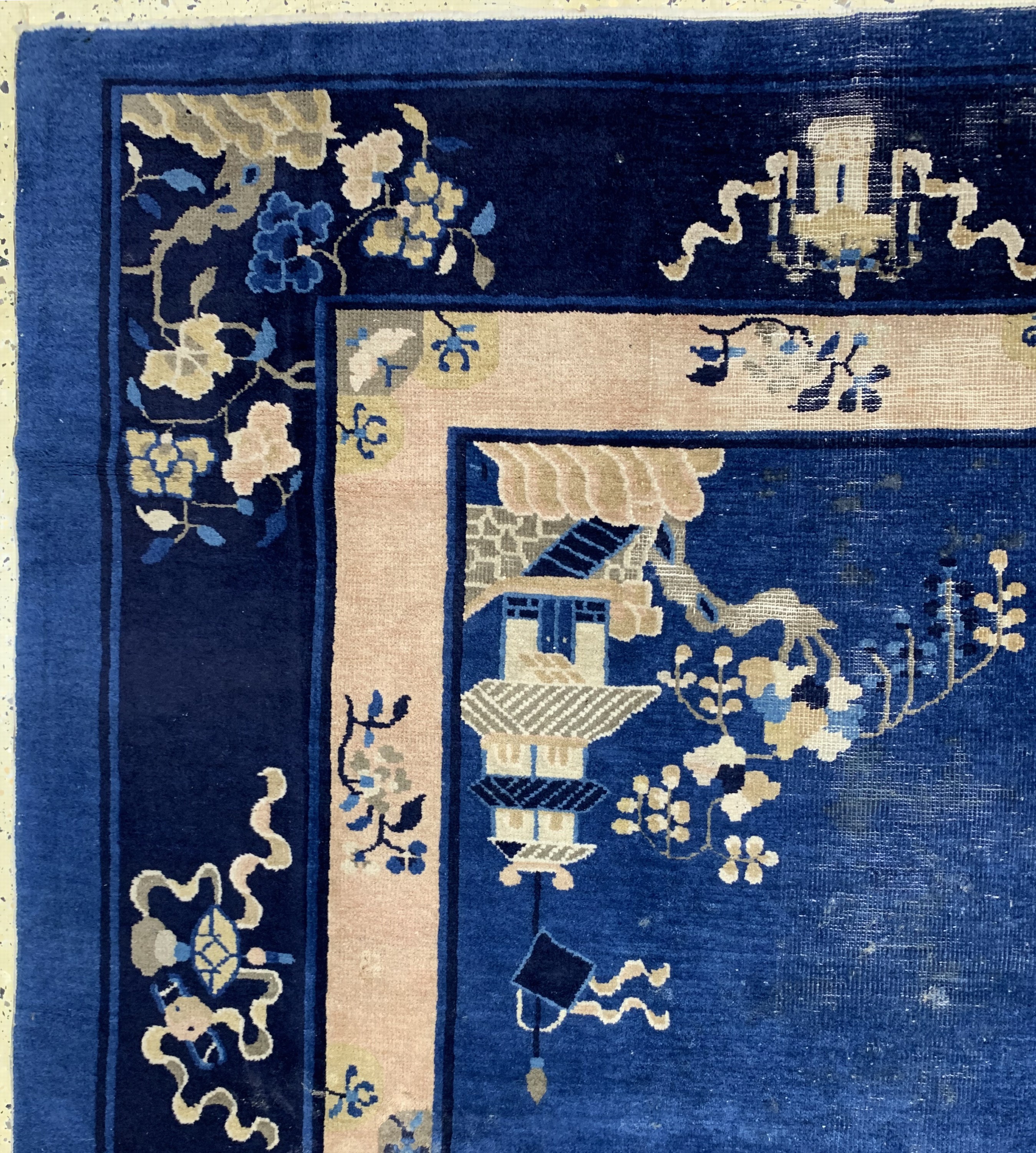 Detail d: Peking antik, China, um 1900, Wolle auf Baumwolle, ca. 350 x 271 cm, EHZ: 4