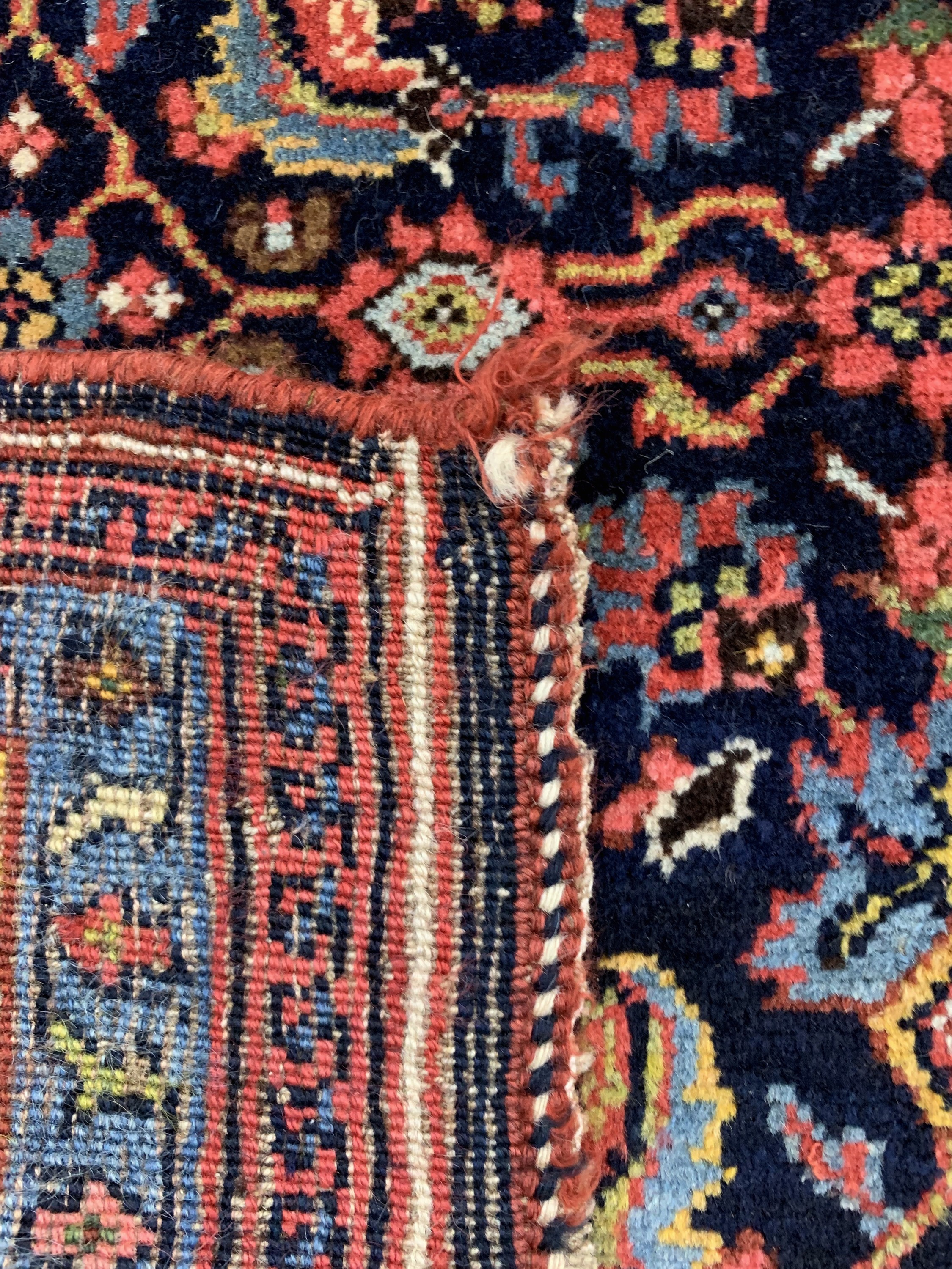 Detail g: Antiker Bidjar, Persien, um 1900, Wolle aufWolle, ca. 202 x 119 cm, EHZ: 2-3
