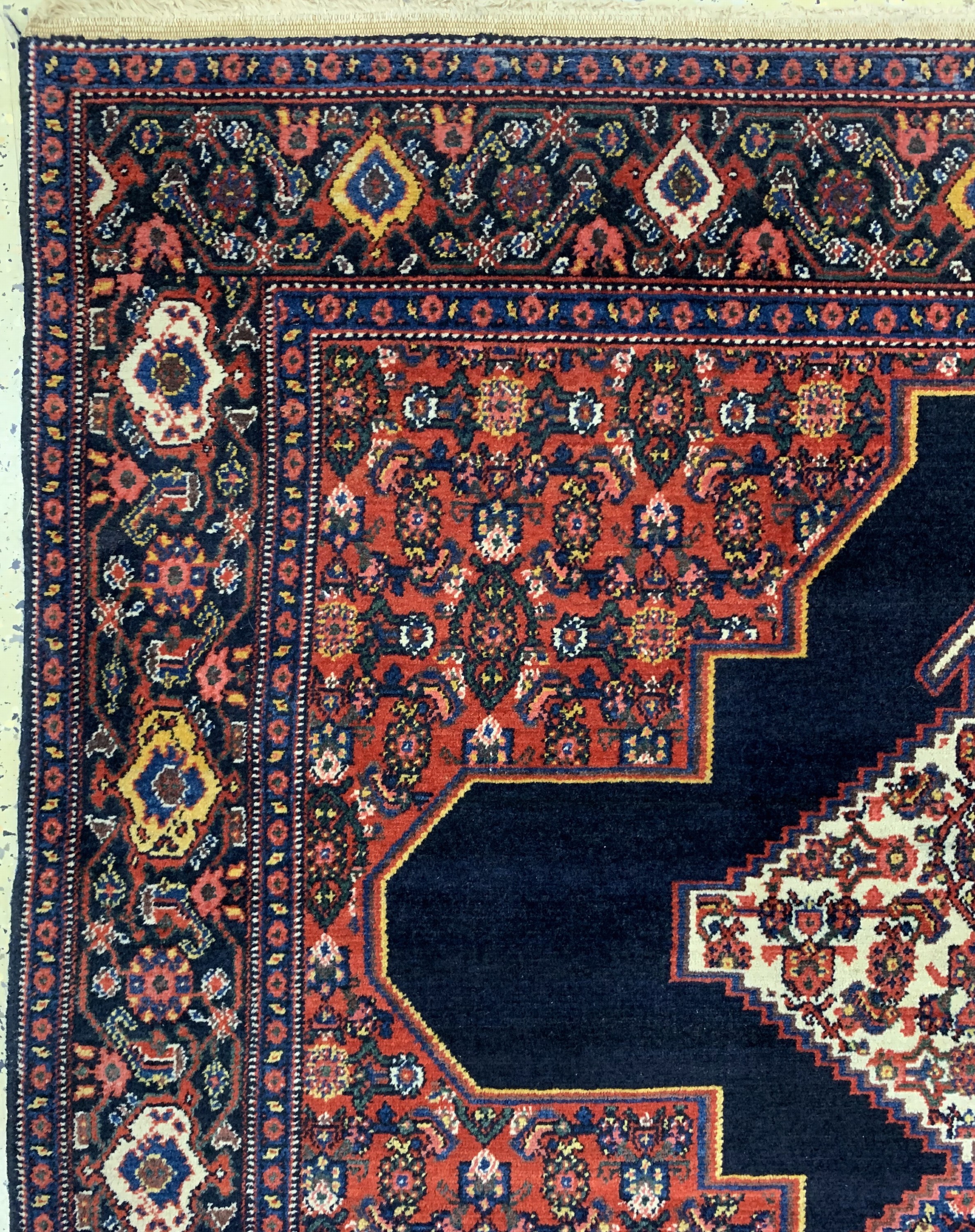 Detail d: Senneh antik, Persien, um 1900, Wolle auf Baumwolle, ca. 194 x 130 cm, EHZ: 2