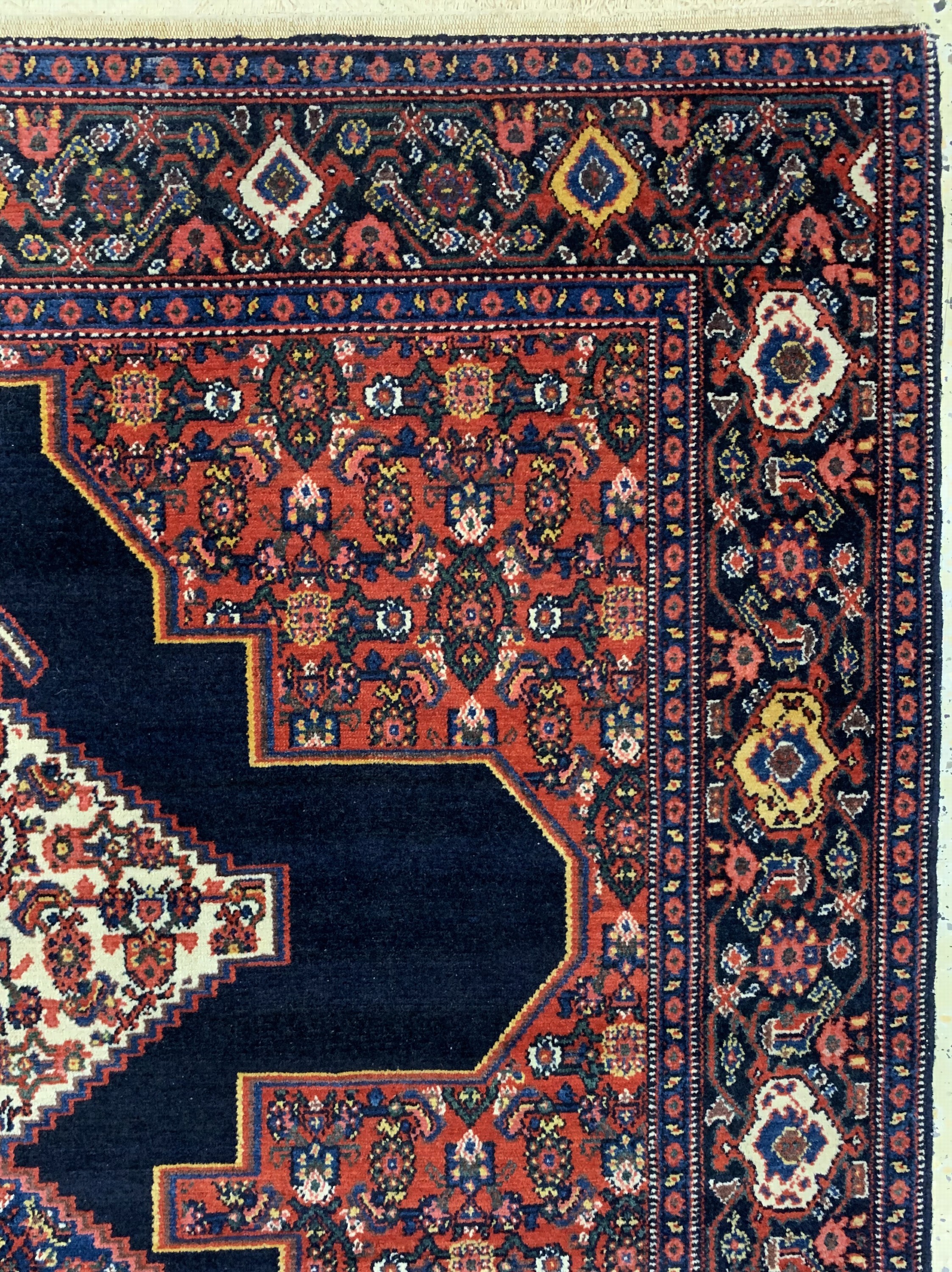 Detail e: Senneh antik, Persien, um 1900, Wolle auf Baumwolle, ca. 194 x 130 cm, EHZ: 2