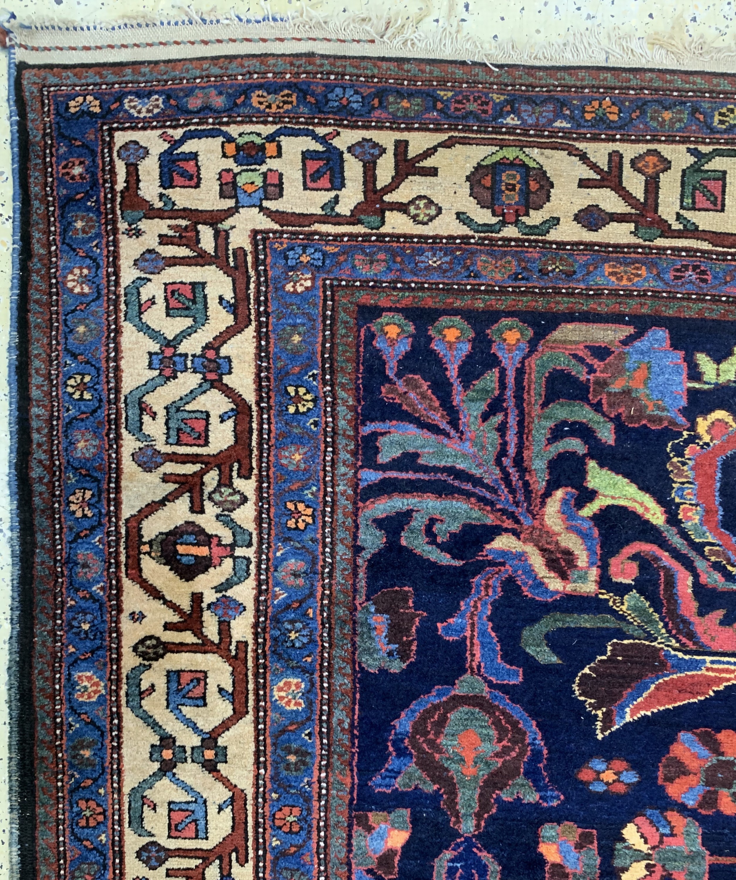 Detail d: Lilian alt, Persien, Anfang 20.Jhd, Wolle auf Baumwolle, ca. 324 x 190 cm, EHZ: 2-3