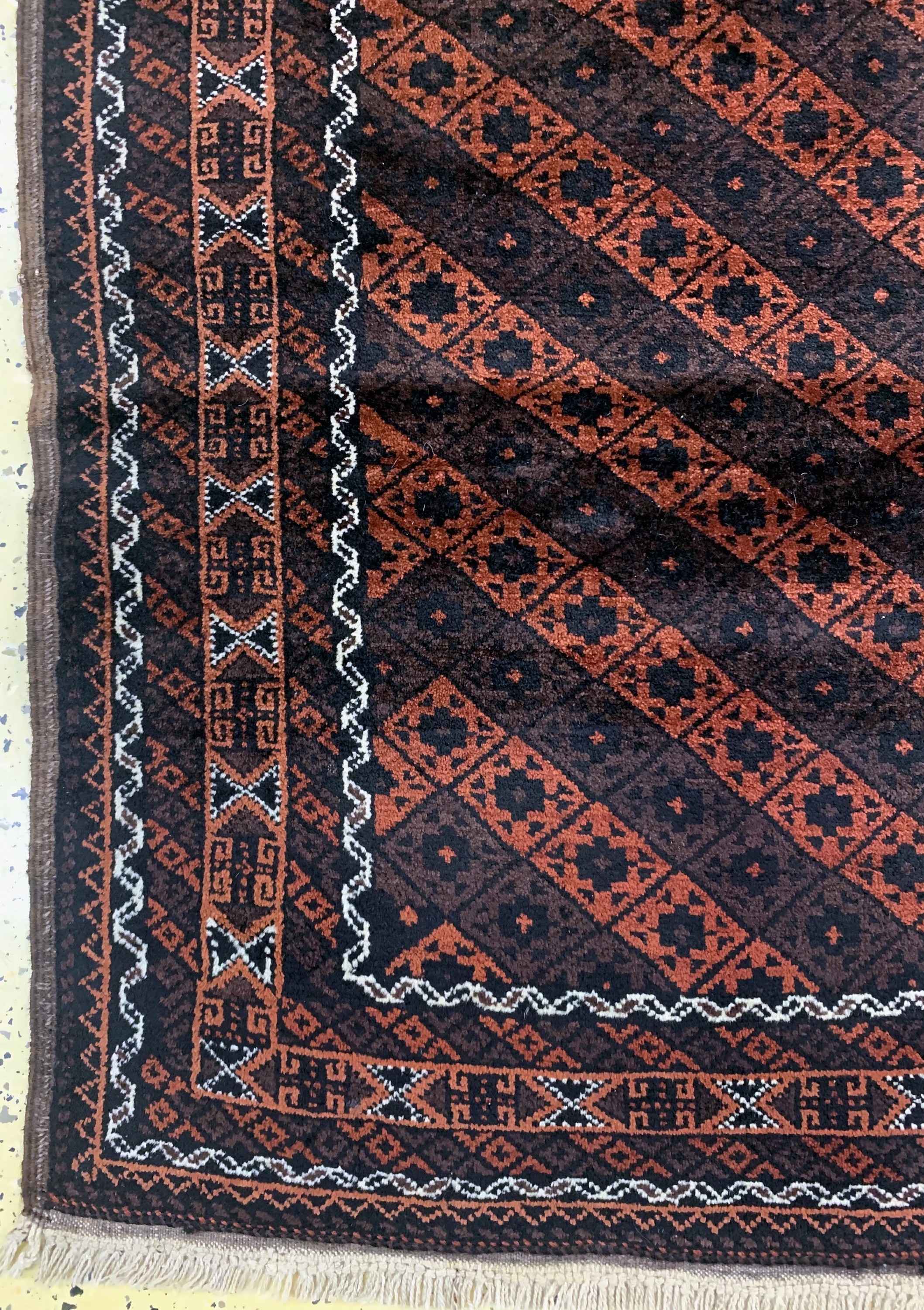 Detail b: Belutsch alt, Persien, Anfang 20.Jhd, Wolleauf Baumwolle, ca. 200 x 102 cm, EHZ: 2