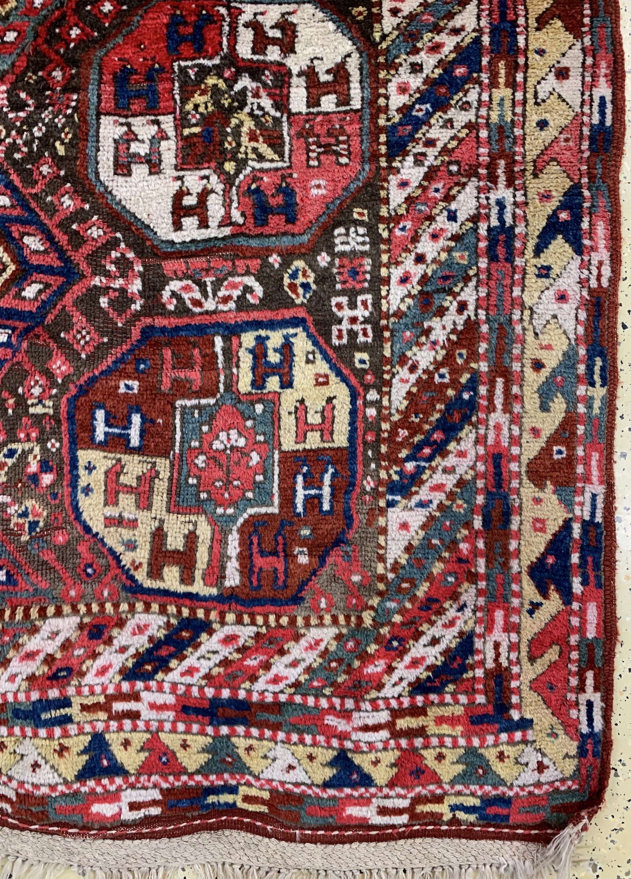 Detail a: Khorasan Kordi, Persien, Anfang 20.Jhd, Wolle auf Wolle, ca. 295 x 148 cm, EHZ: 2-3