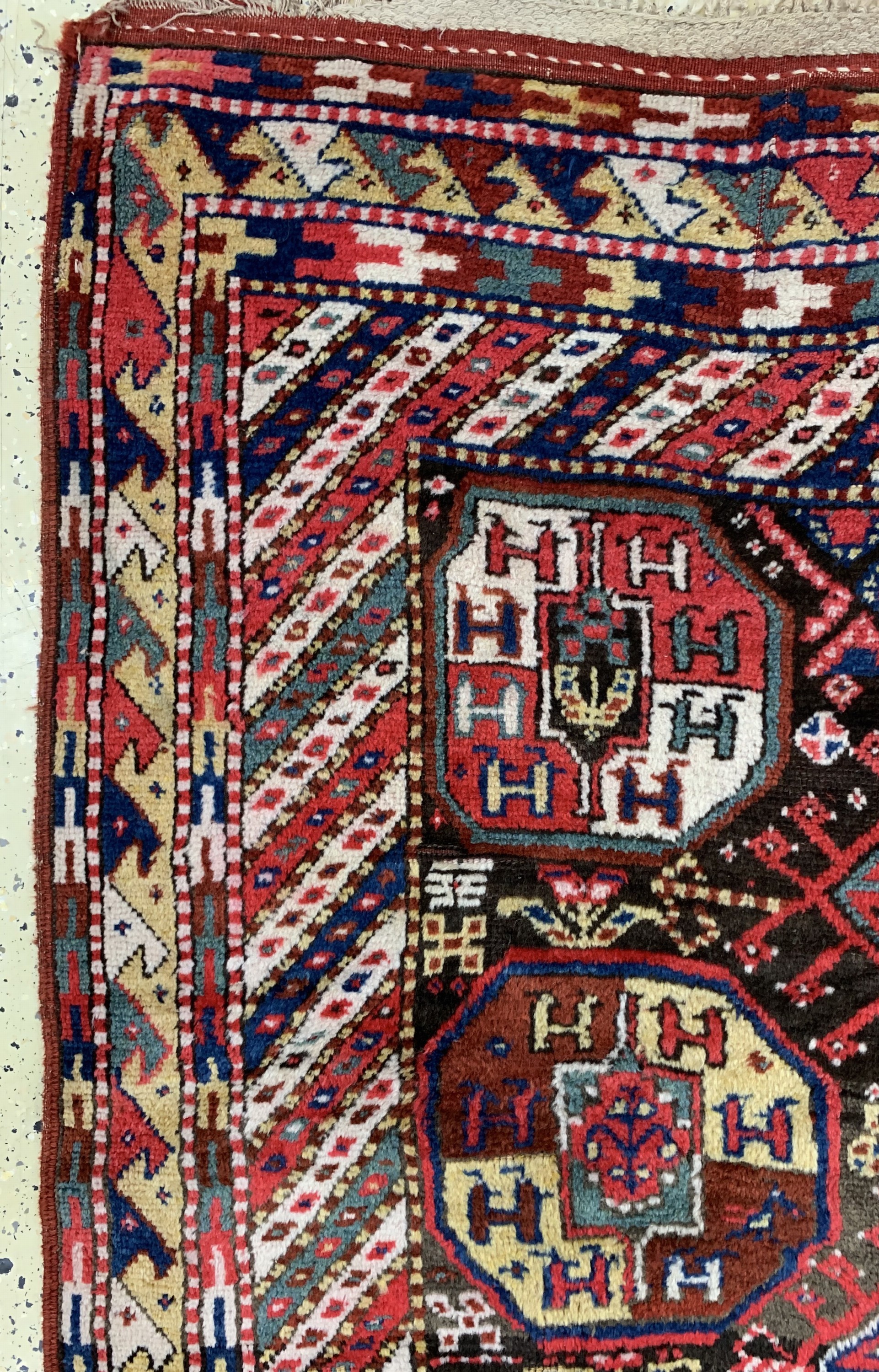 Detail d: Khorasan Kordi, Persien, Anfang 20.Jhd, Wolle auf Wolle, ca. 295 x 148 cm, EHZ: 2-3