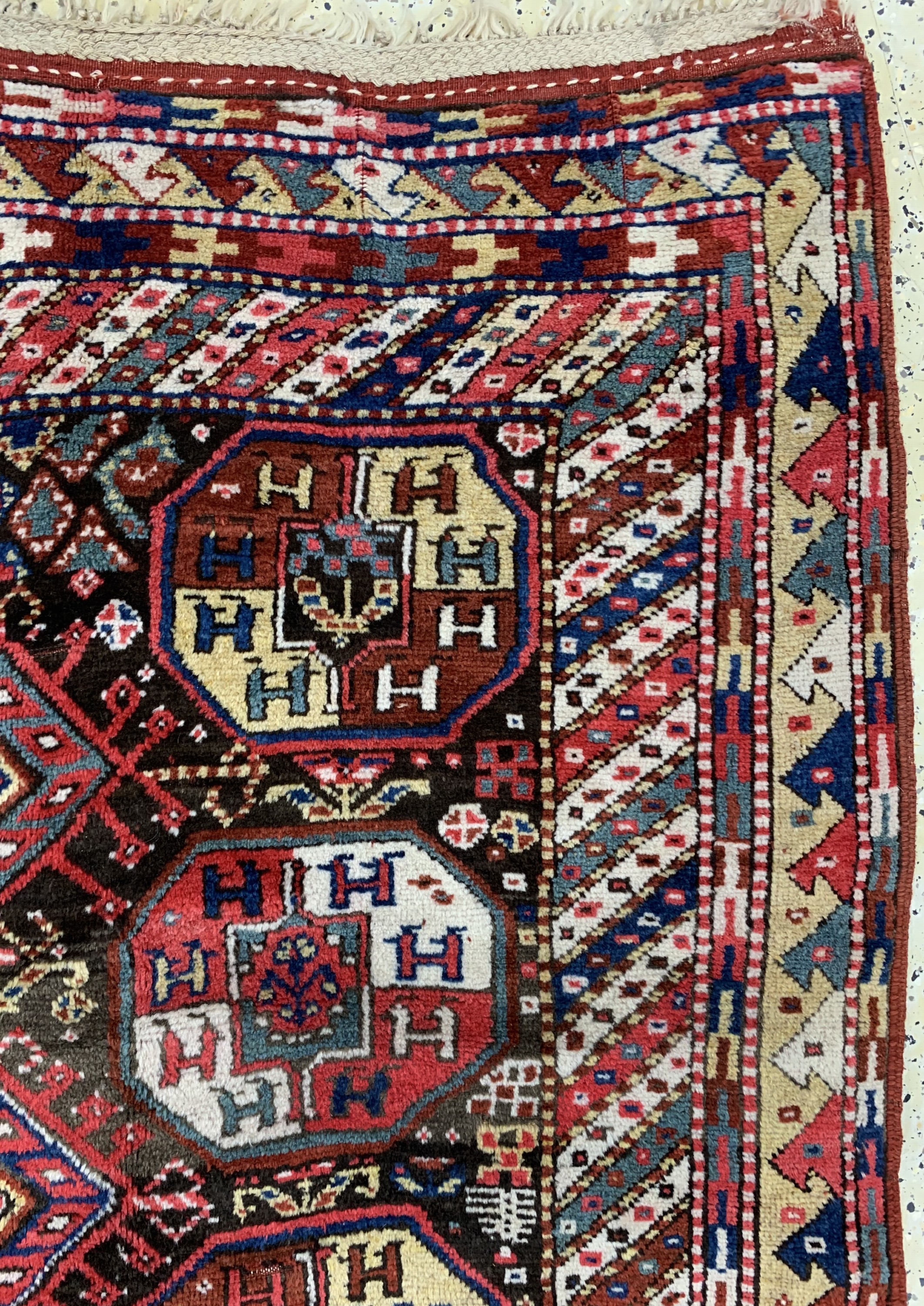 Detail e: Khorasan Kordi, Persien, Anfang 20.Jhd, Wolle auf Wolle, ca. 295 x 148 cm, EHZ: 2-3