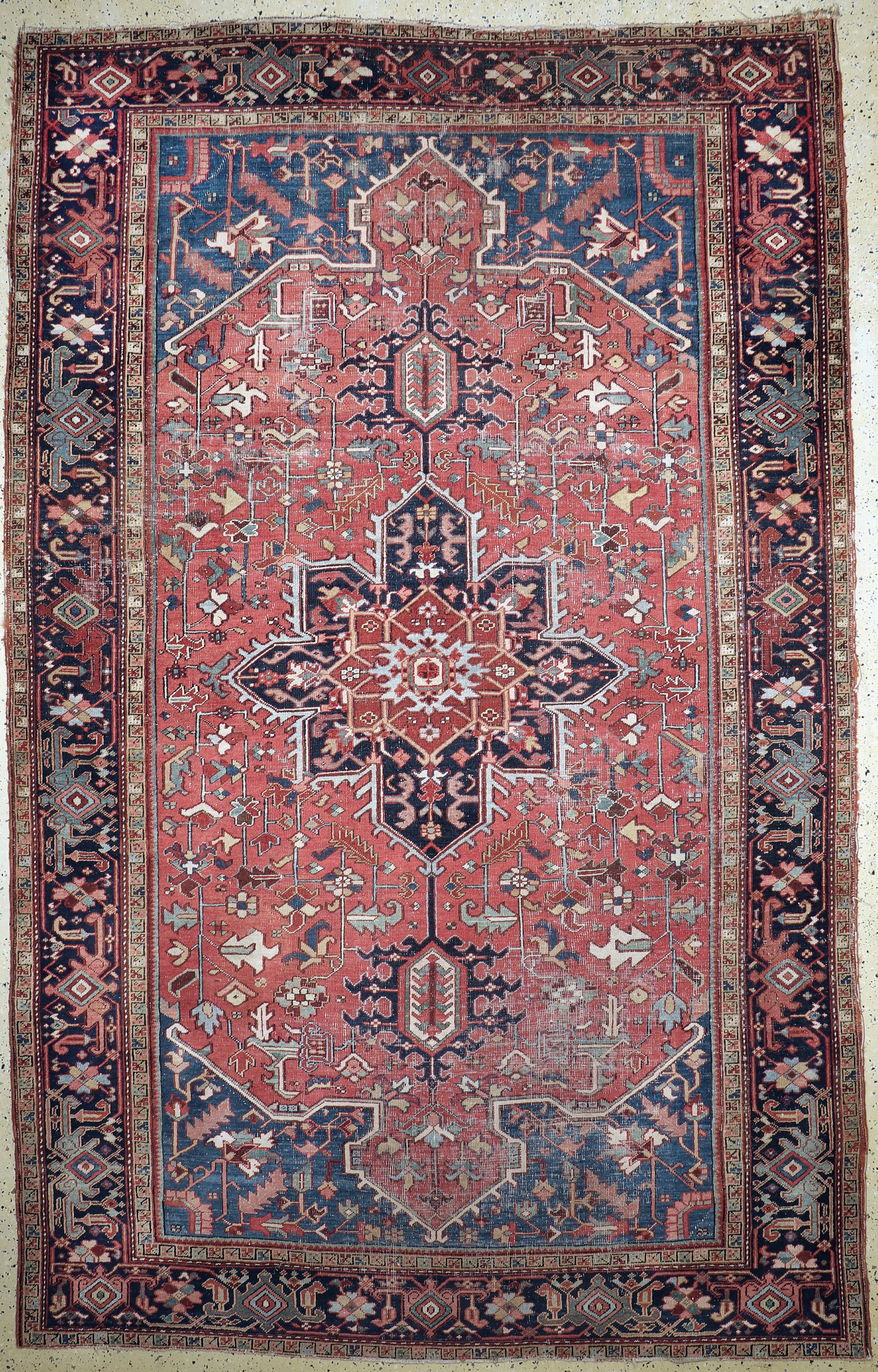 Antiker Heriz, Persien, um 1900, Wolle auf Baumwolle, ca. 375 x 236 cm, EHZ: 3