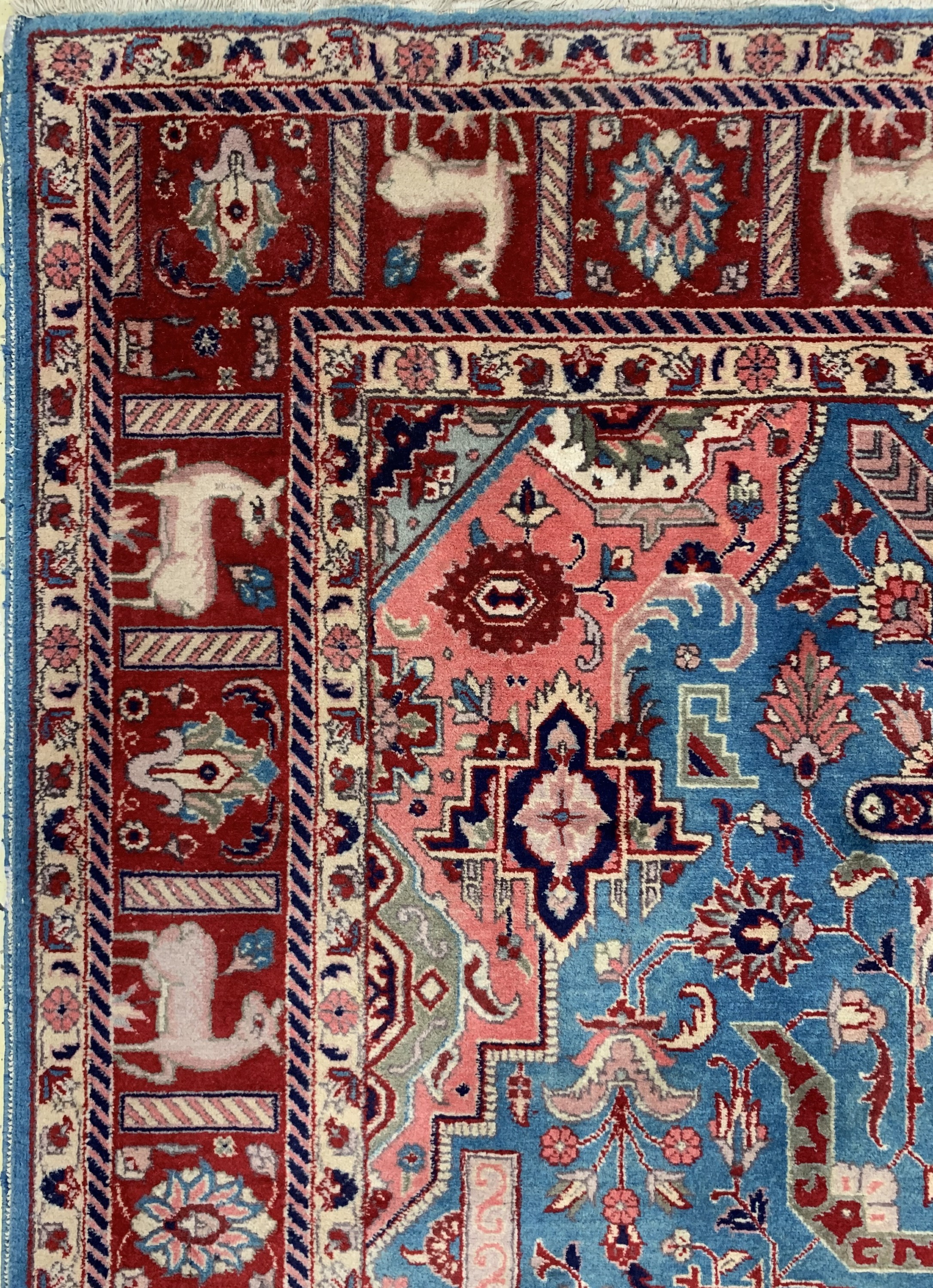 Detail d: Täbriz alt, Persien, Anfang 20.Jhd, Wolle auf Baumwolle, ca. 350 x 175 cm, EHZ: 2