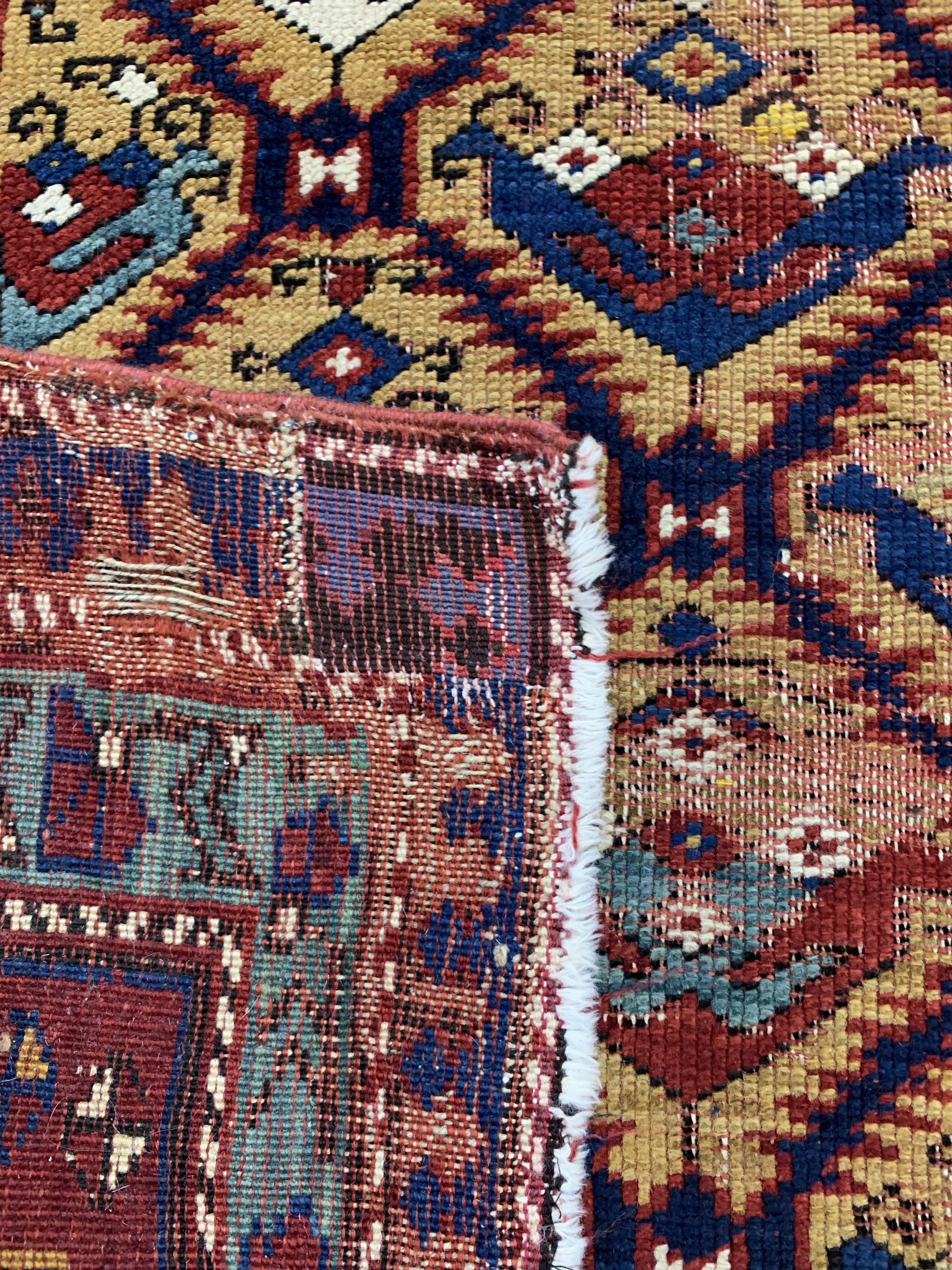 Detail g: Antiker Kazak, Kaukasus, 19.Jhd, Wolle auf Wolle, ca. 255 x 110 cm, EHZ: 4