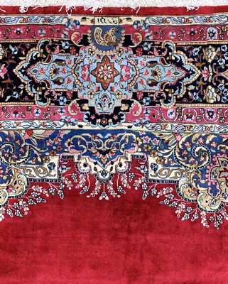 26847202f - Yazd alt, Persien, signiert"Adjdari", Mitte20.Jhd, Wolle auf Baumwolle, ca. ...