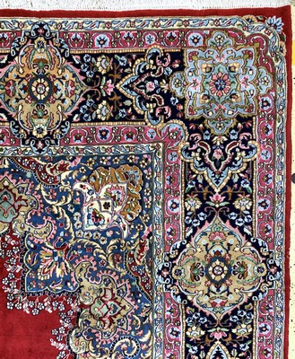 26847202g - Yazd alt, Persien, signiert"Adjdari", Mitte20.Jhd, Wolle auf Baumwolle, ca. ...