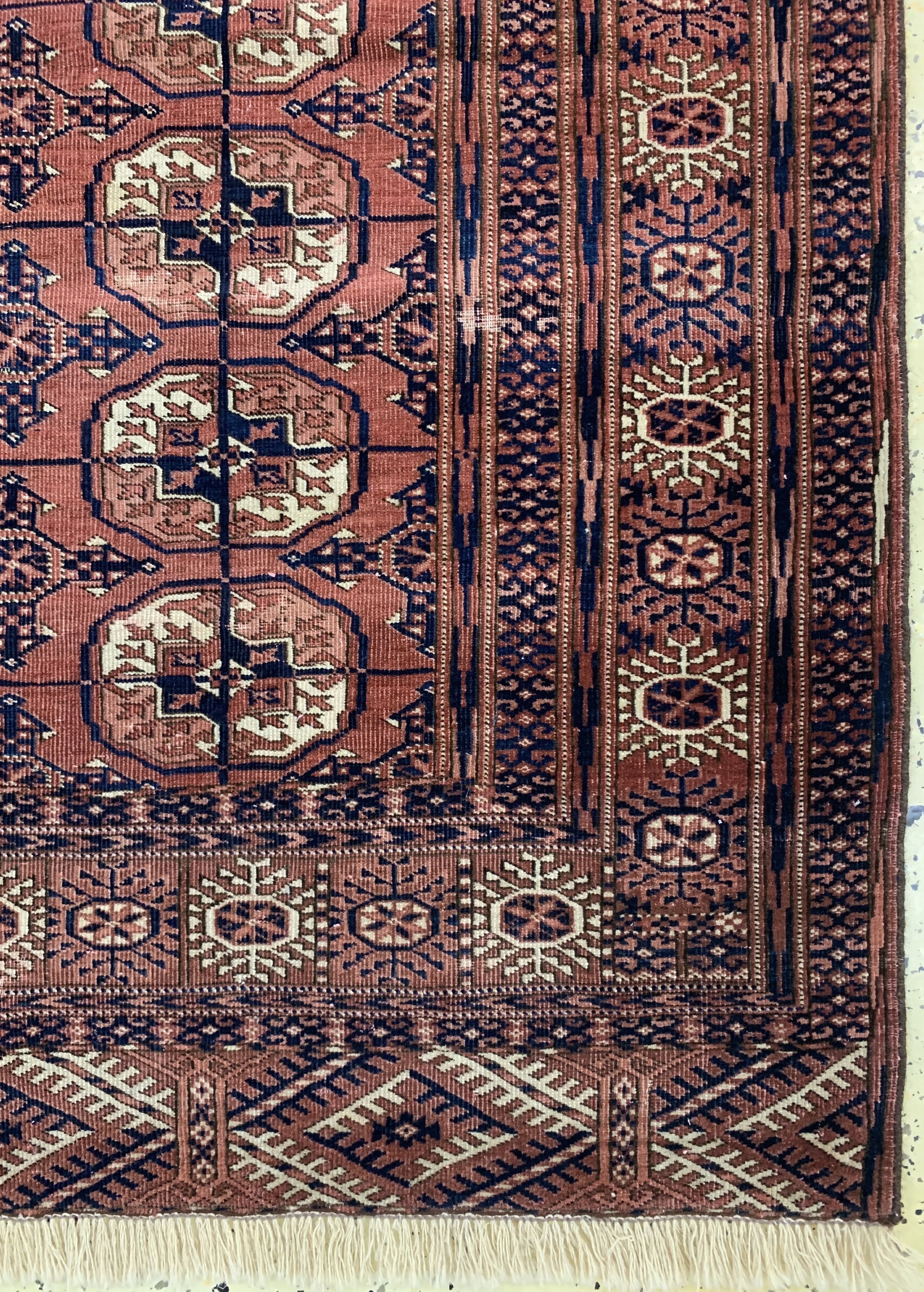 Detail a: "Herdteppich"antik, Turkmenistan, um 1900, Wolle auf Wolle, ca. 153 x 120 cm, EHZ: 3
