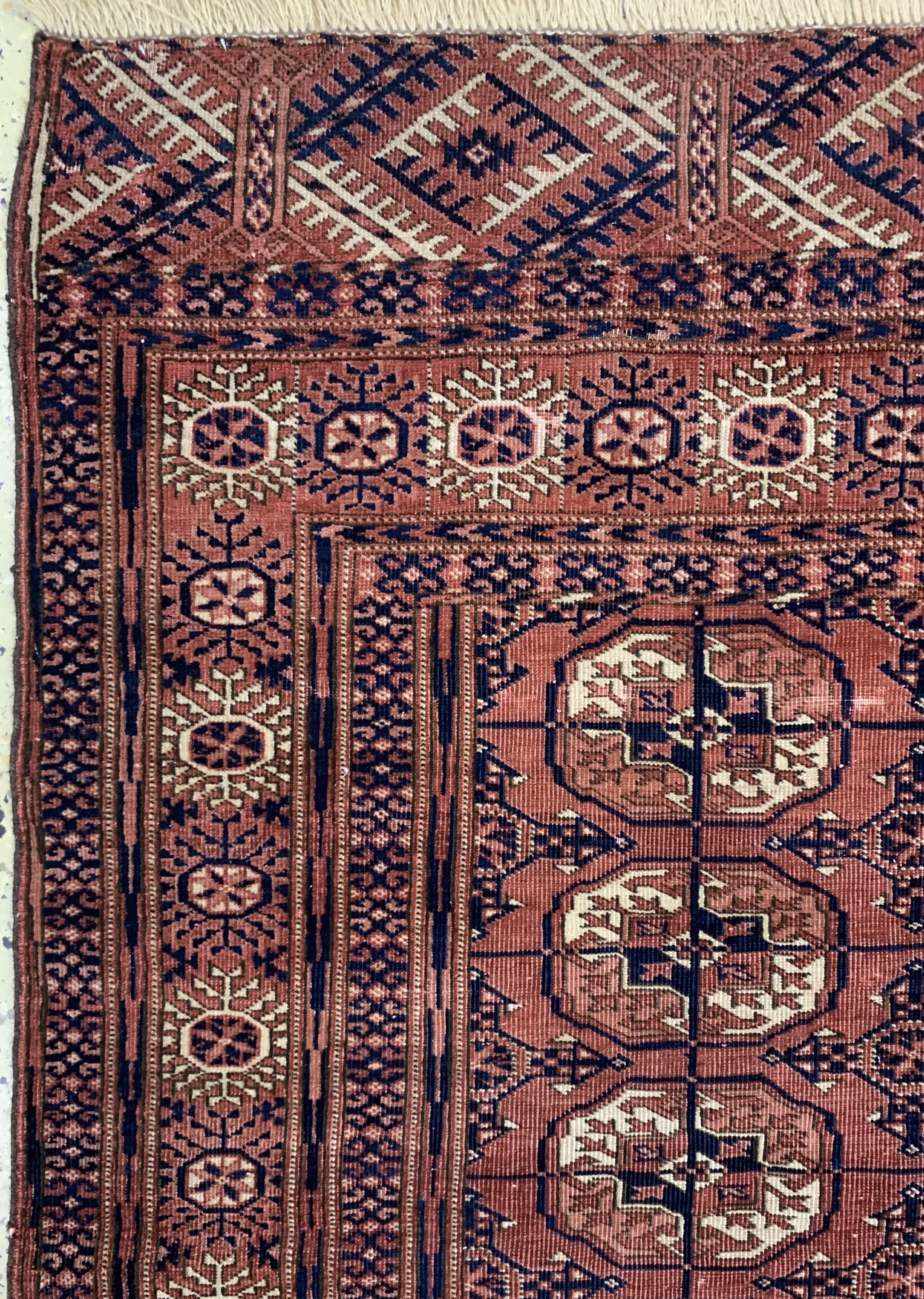 Detail c: "Herdteppich"antik, Turkmenistan, um 1900, Wolle auf Wolle, ca. 153 x 120 cm, EHZ: 3