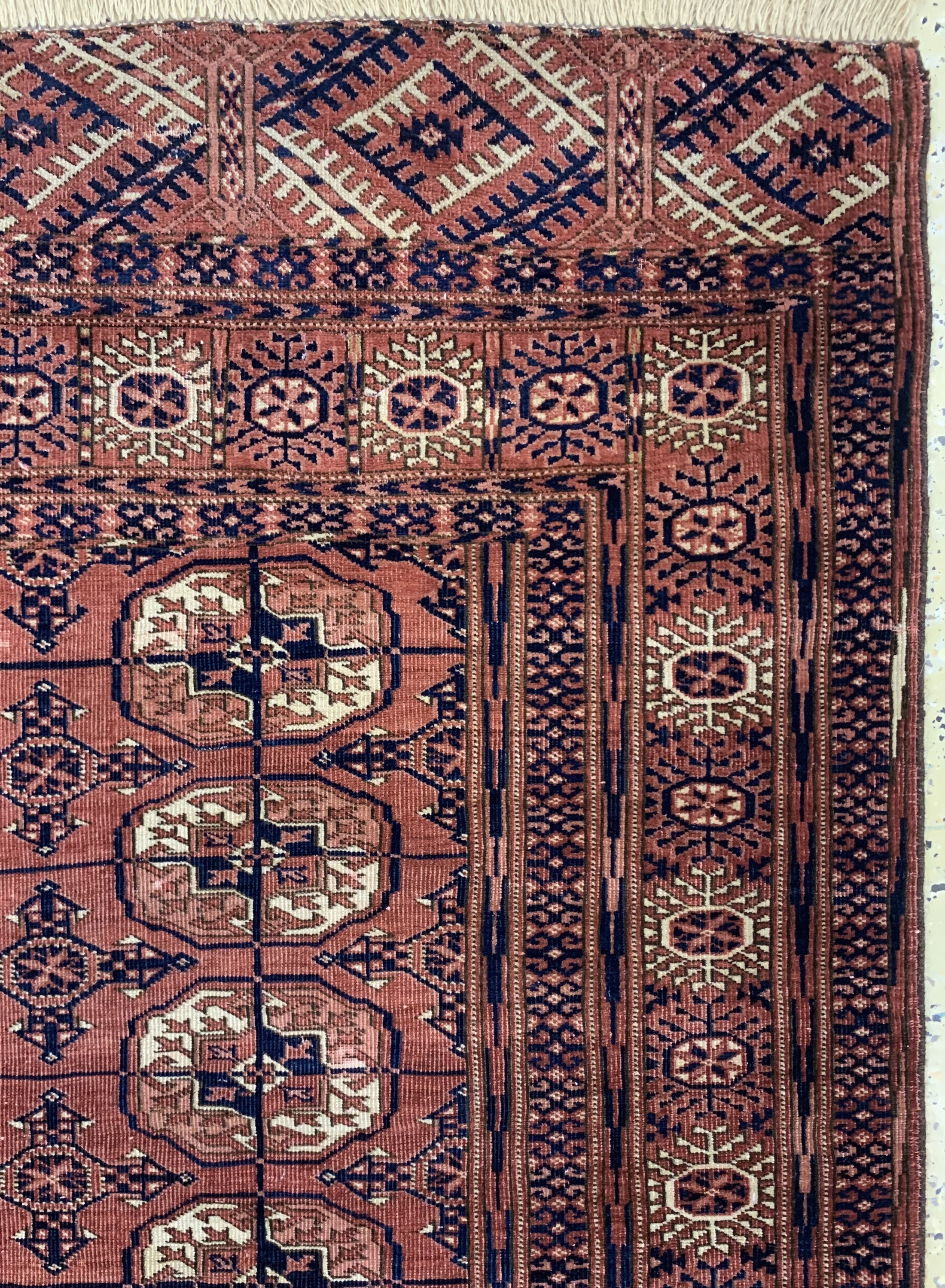 Detail d: "Herdteppich"antik, Turkmenistan, um 1900, Wolle auf Wolle, ca. 153 x 120 cm, EHZ: 3