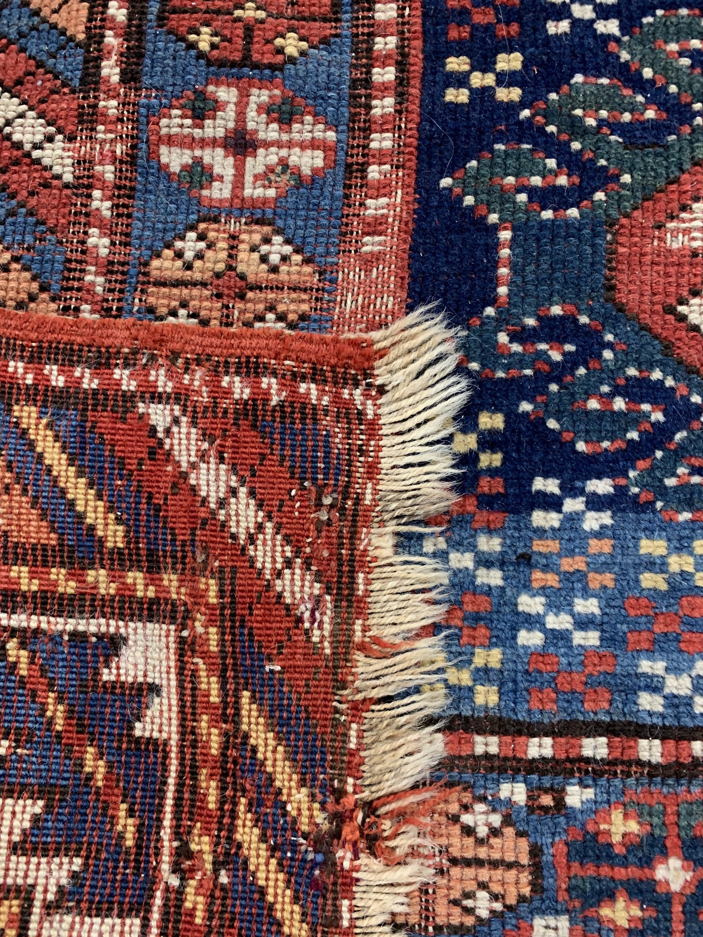 Detail g: Antiker Kazak, Kaukasus, 19.Jhd, Wolle auf Wolle, ca. 210 x 135 cm, EHZ: 4