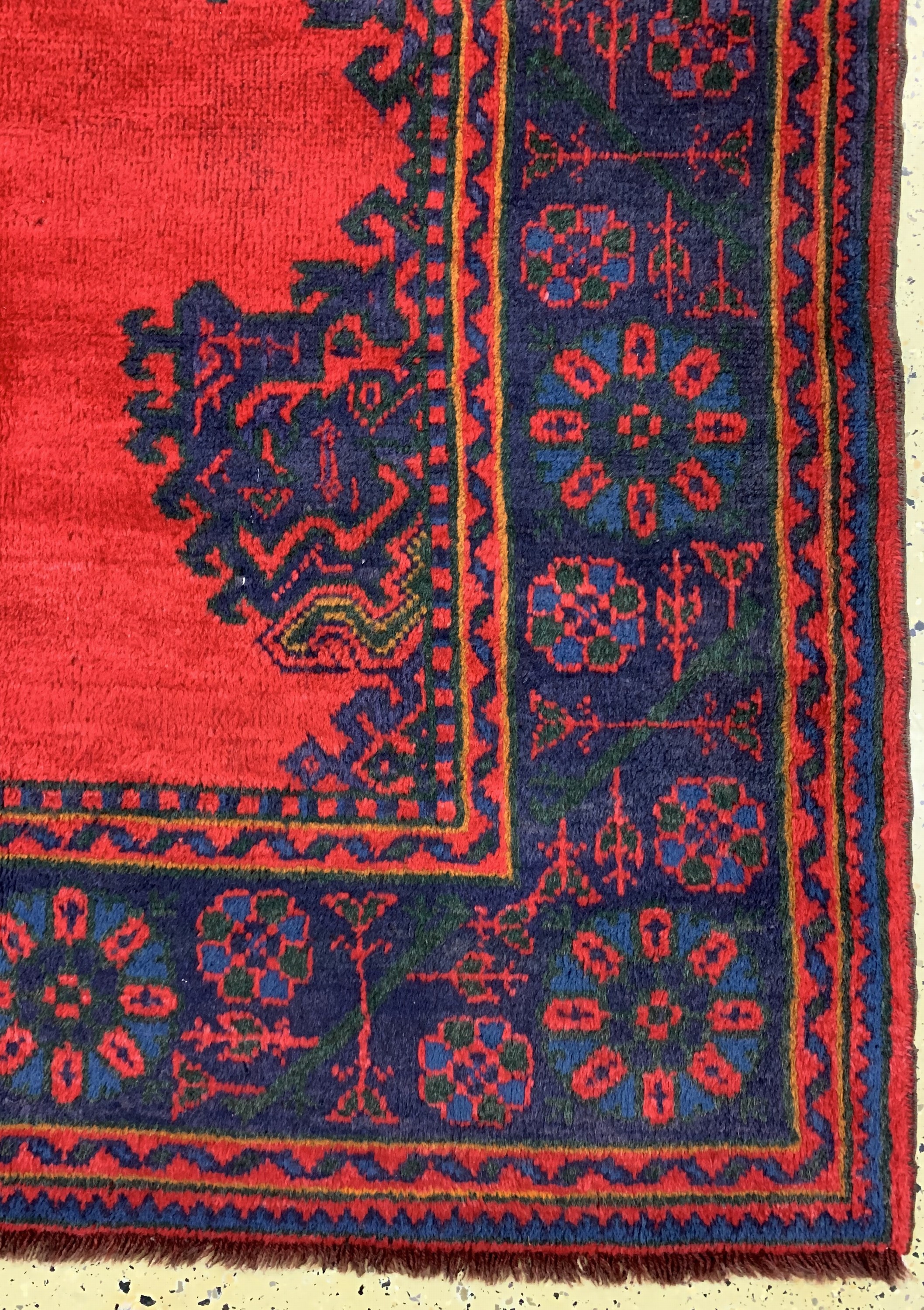 Detail a: Uschak, Türkei, Mitte 20.Jhd, Wolle auf Wolle, ca. 293 x 240 cm, EHZ: 2
