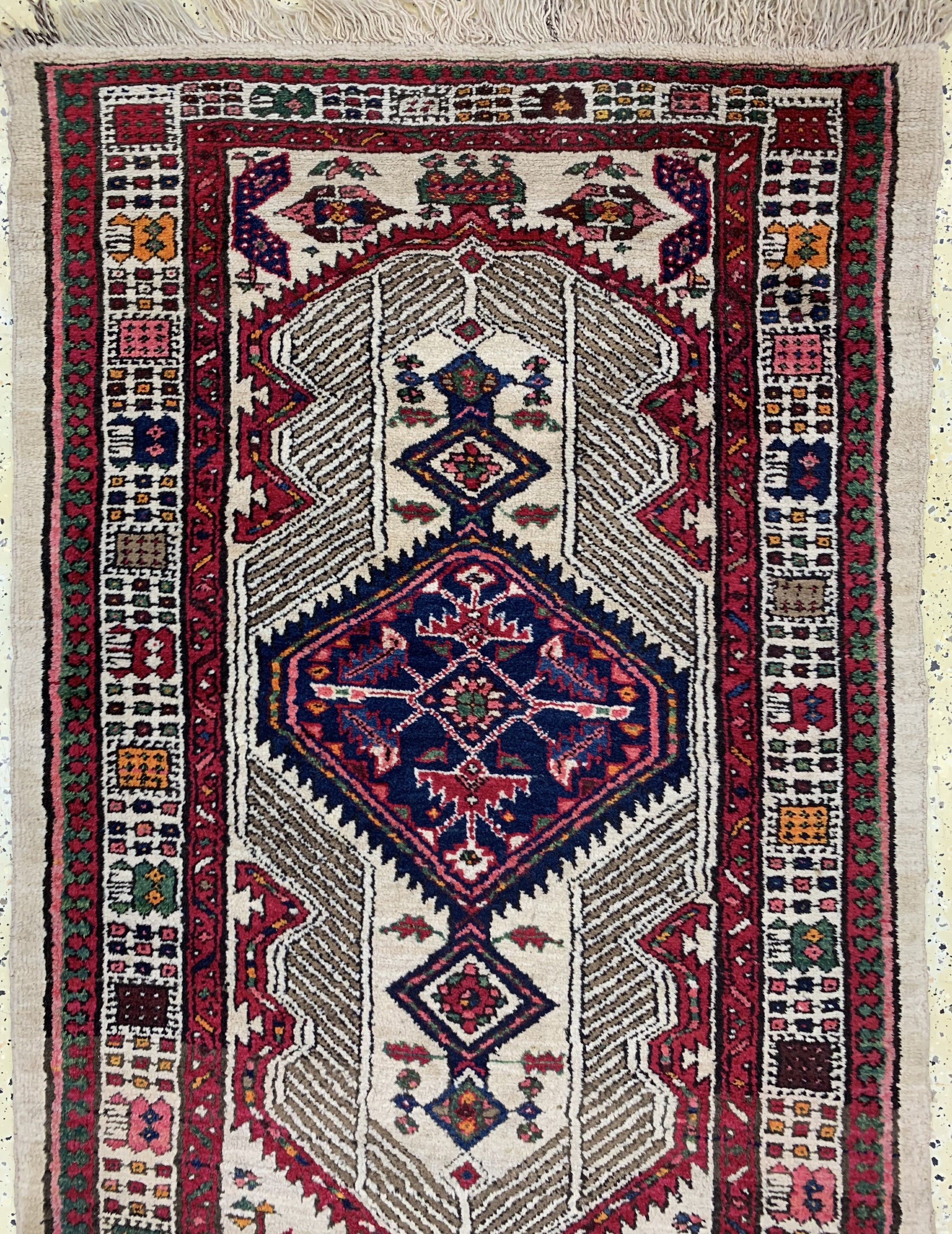 Detail a: Antiker Sarab, Persien, um 1900, Wolle auf Wolle, ca. 455 x 110 cm, EHZ: 2