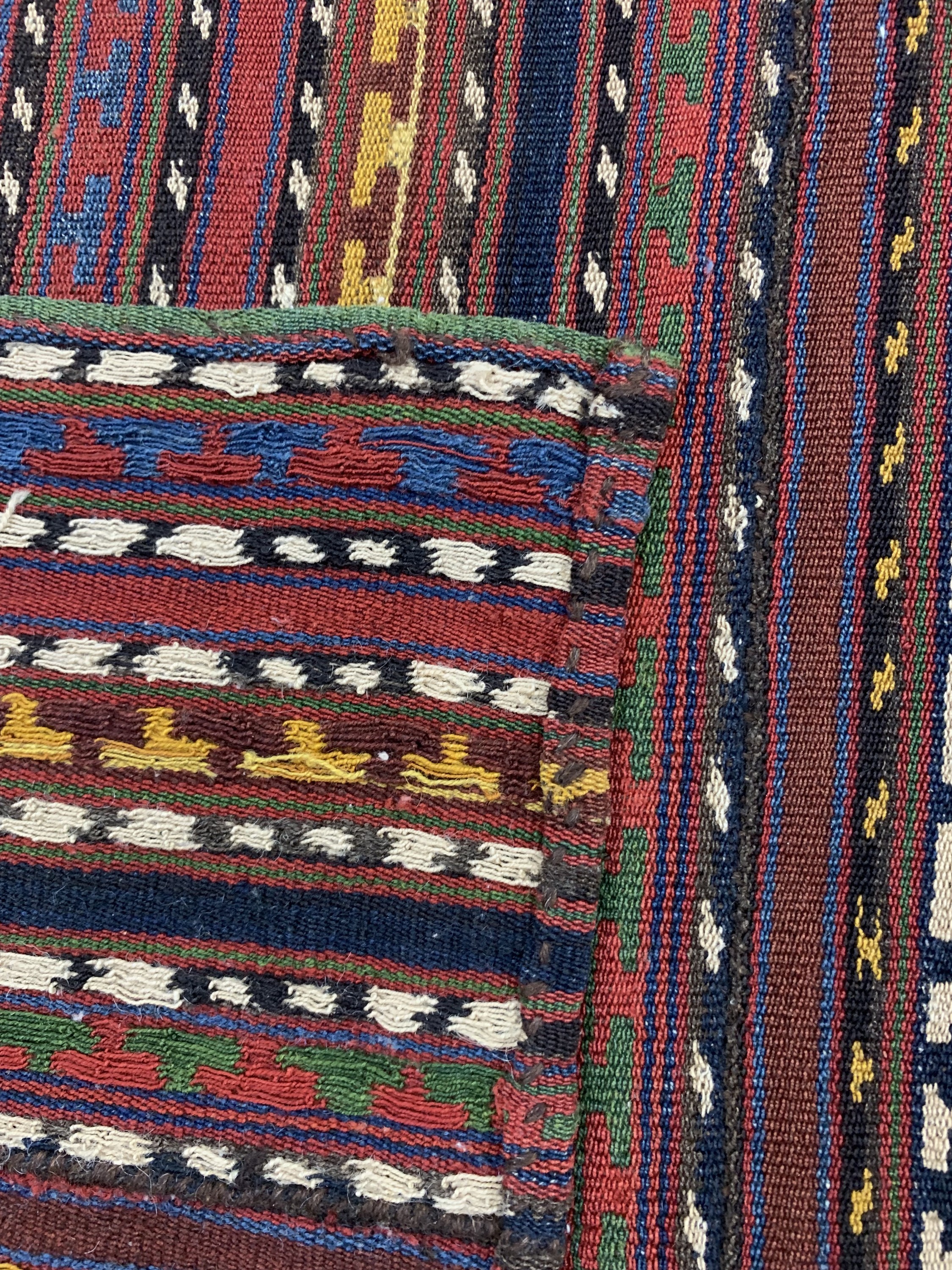 Detail f: Nomaden"Djajim", Persien, Anfang 20.Jhd, Wolle auf Wolle, ca. 195 x 155 cm, EHZ: 1-2