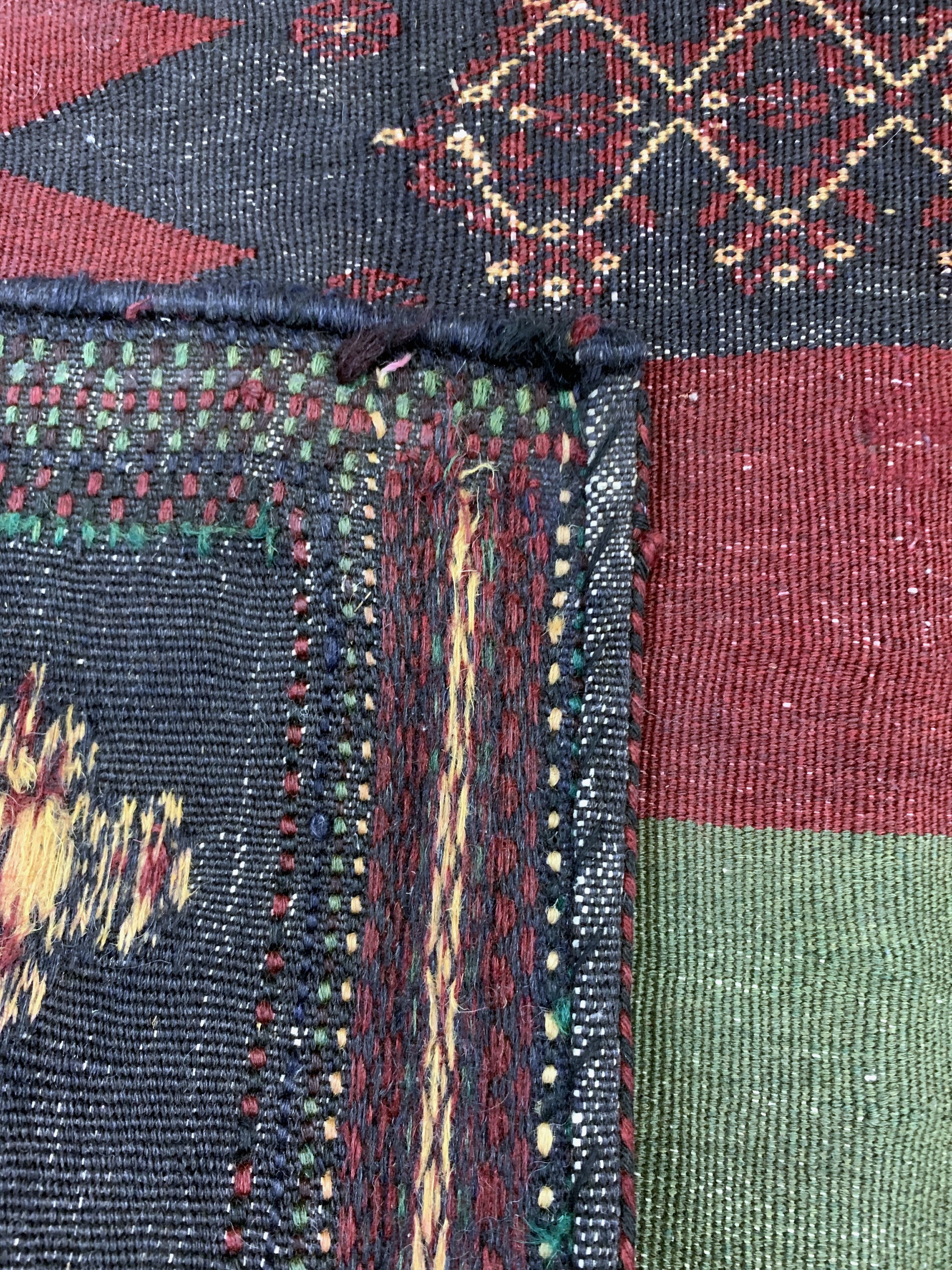 Detail f: Nomaden"Sofreh", Persien, Anfang 20.Jhd, Wolle auf Wolle, ca. 135 x 142 cm, EHZ: 2