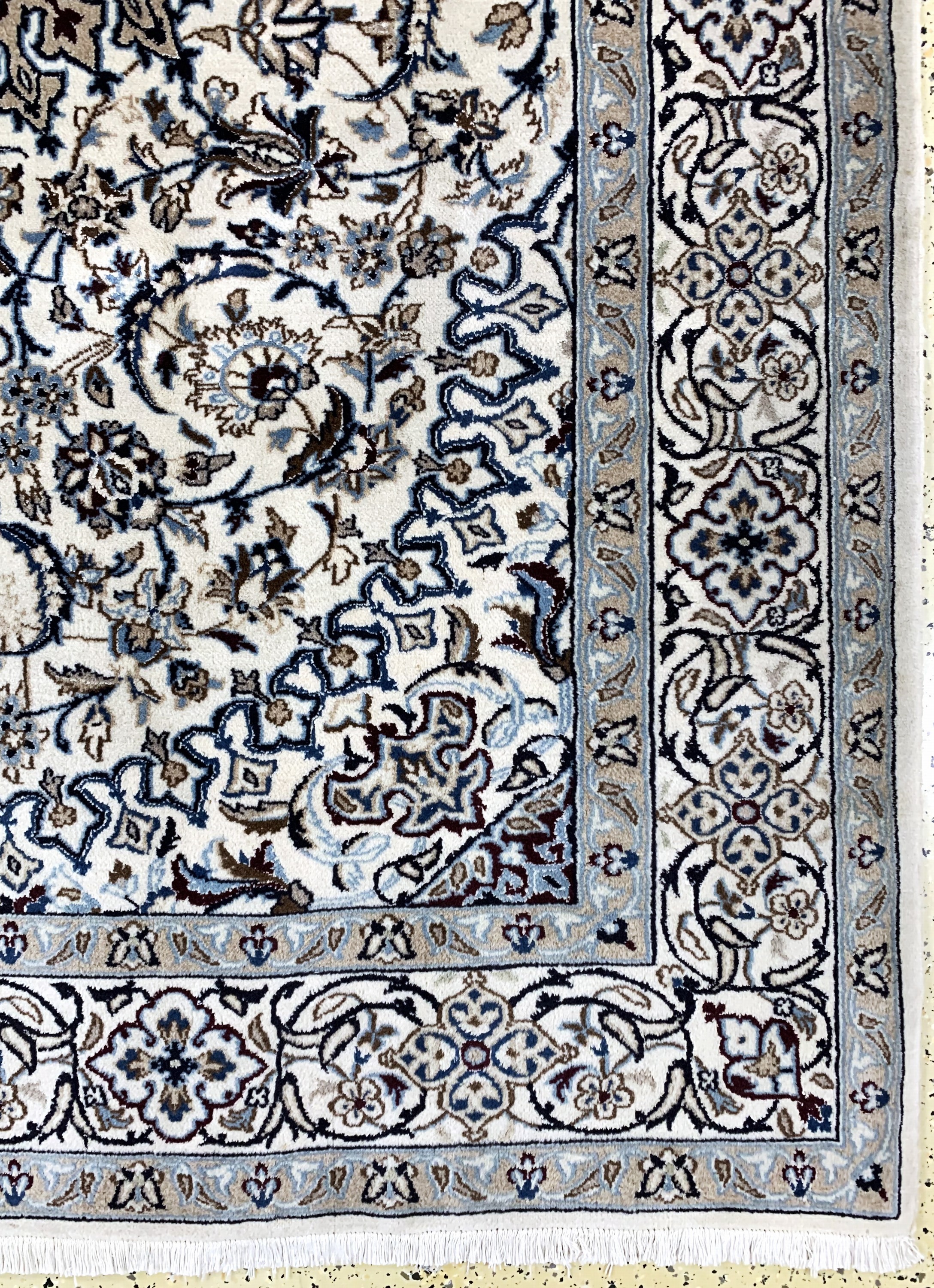 Detail a: Nain, Persien, Ende 20.Jhd, Wolle auf Baumwolle, ca. 293 x 202 cm, EHZ: 2