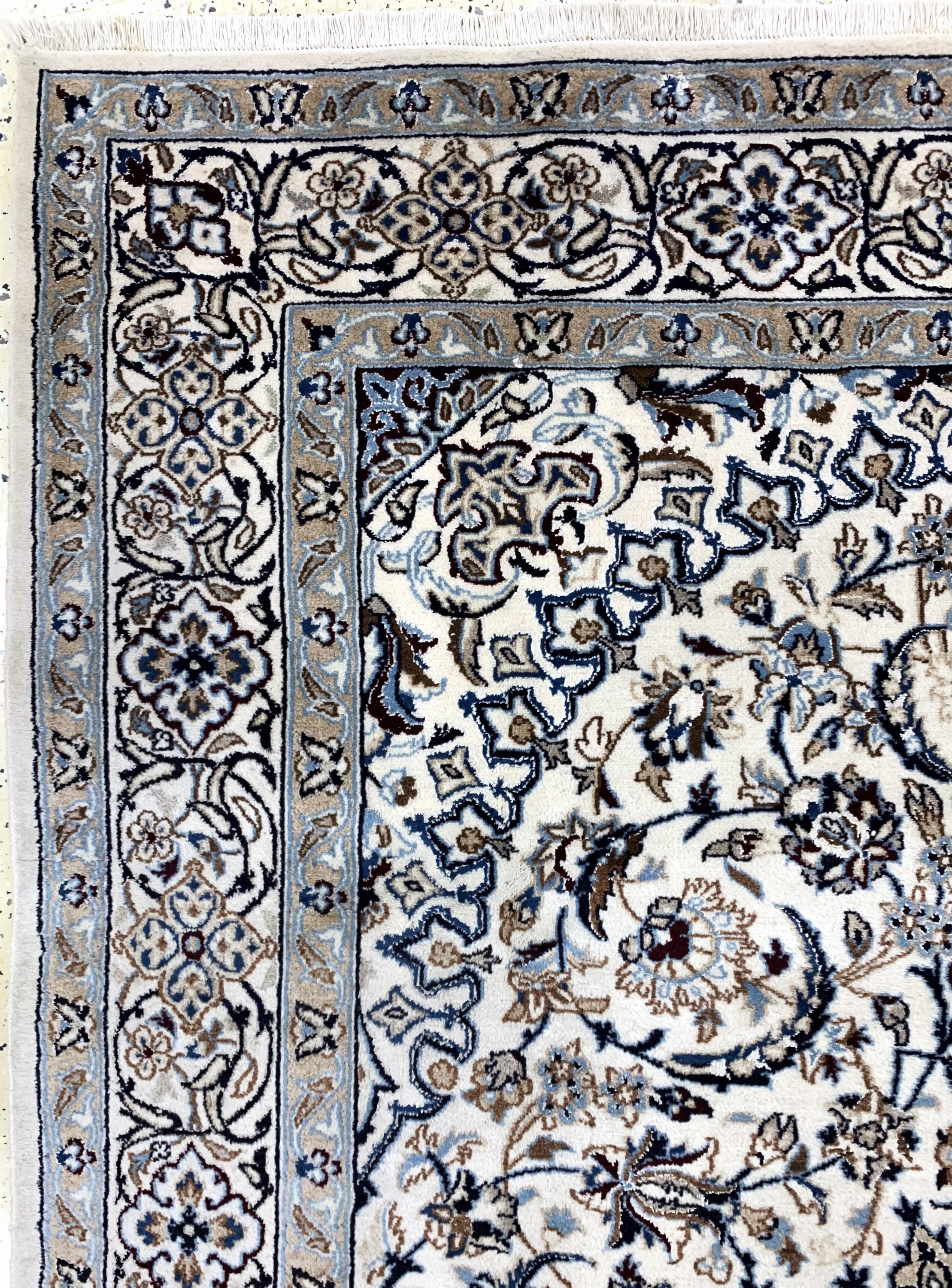 Detail d: Nain, Persien, Ende 20.Jhd, Wolle auf Baumwolle, ca. 293 x 202 cm, EHZ: 2