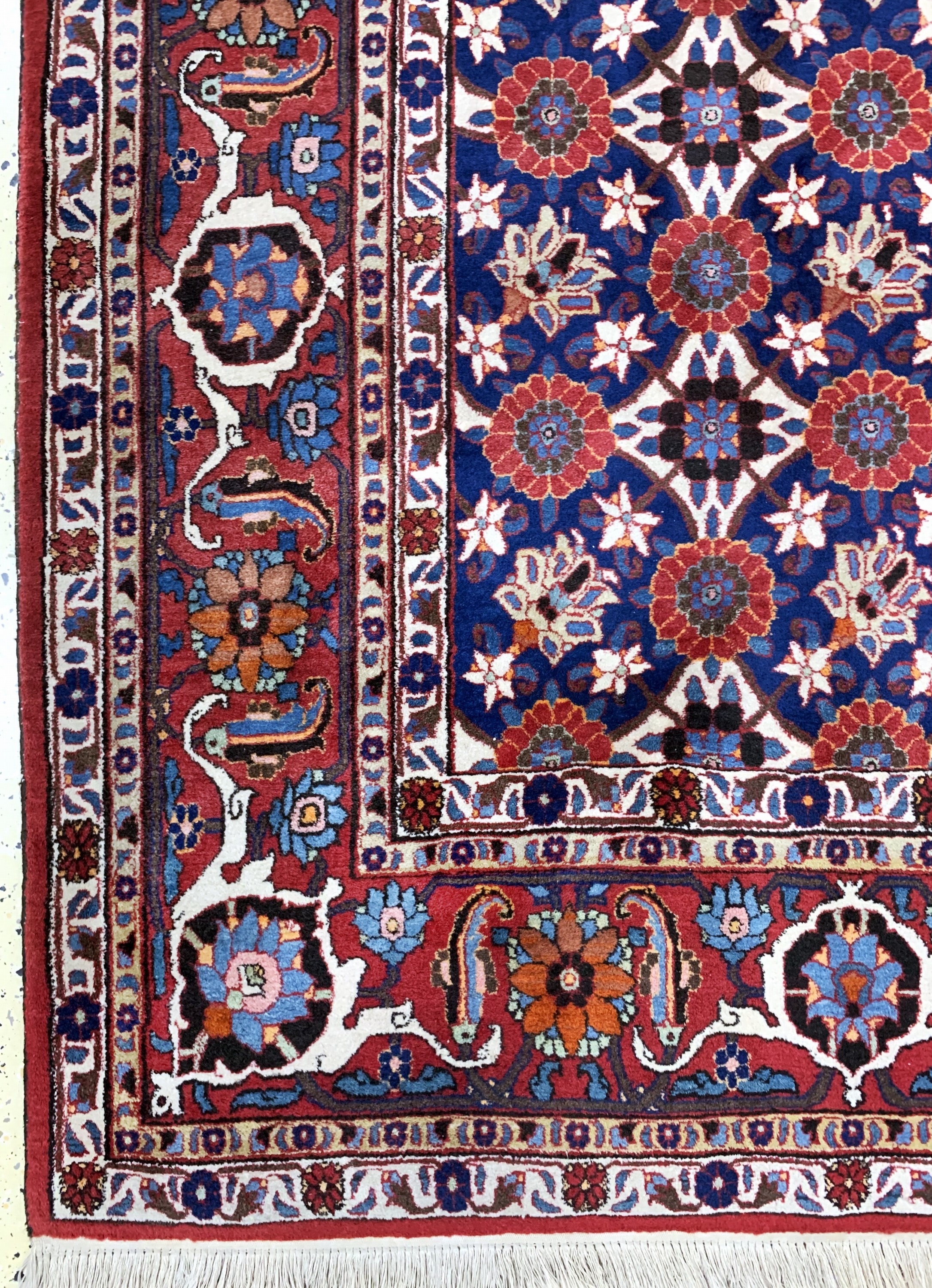Detail b: Weramin, Persien, Mitte 20.Jhd, Wolle auf Baumwolle, ca. 325 x 215 cm, EHZ: 2
