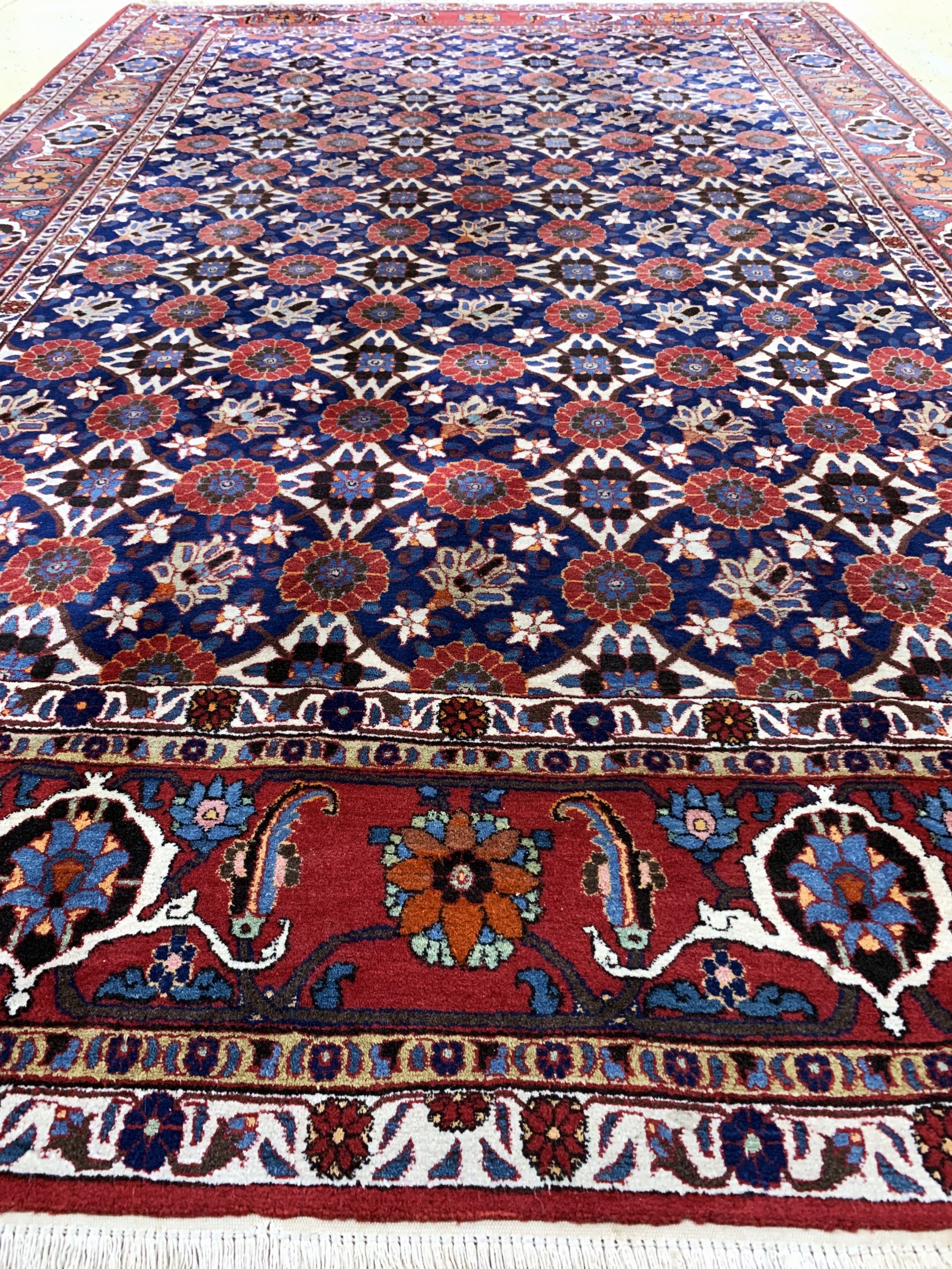 Detail f: Weramin, Persien, Mitte 20.Jhd, Wolle auf Baumwolle, ca. 325 x 215 cm, EHZ: 2