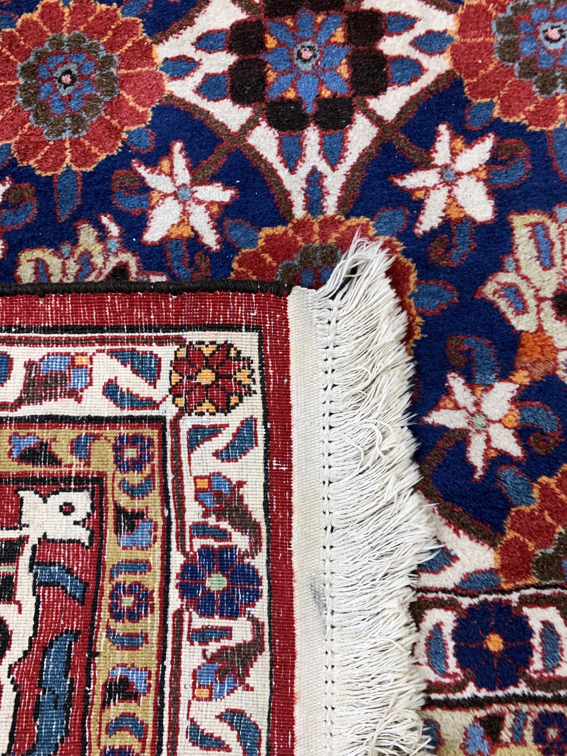 Detail g: Weramin, Persien, Mitte 20.Jhd, Wolle auf Baumwolle, ca. 325 x 215 cm, EHZ: 2