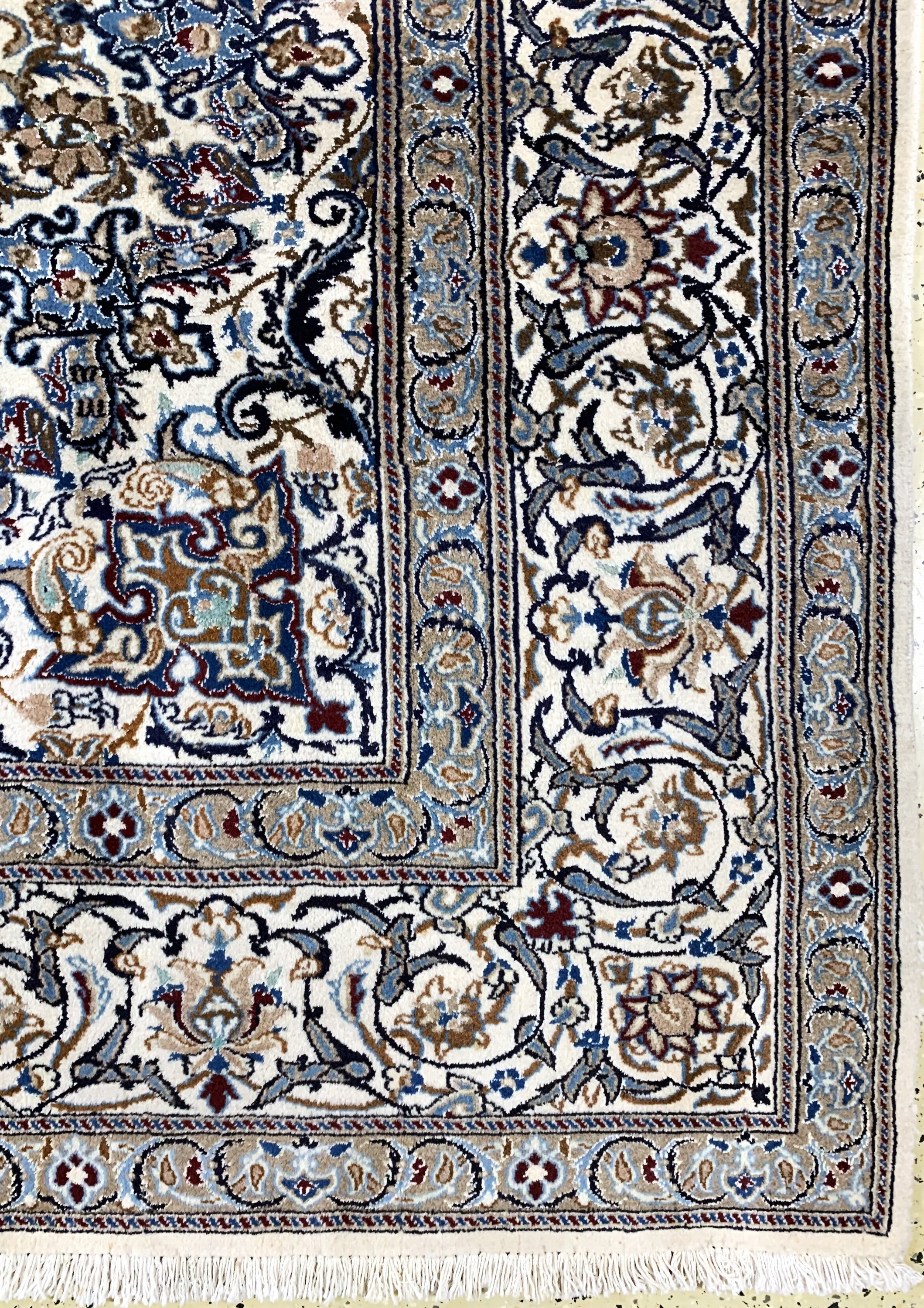 Detail a: Nain, Persien, Ende 20.Jhd, Wolle auf Baumwolle, ca. 395 x 286 cm, EHZ: 2