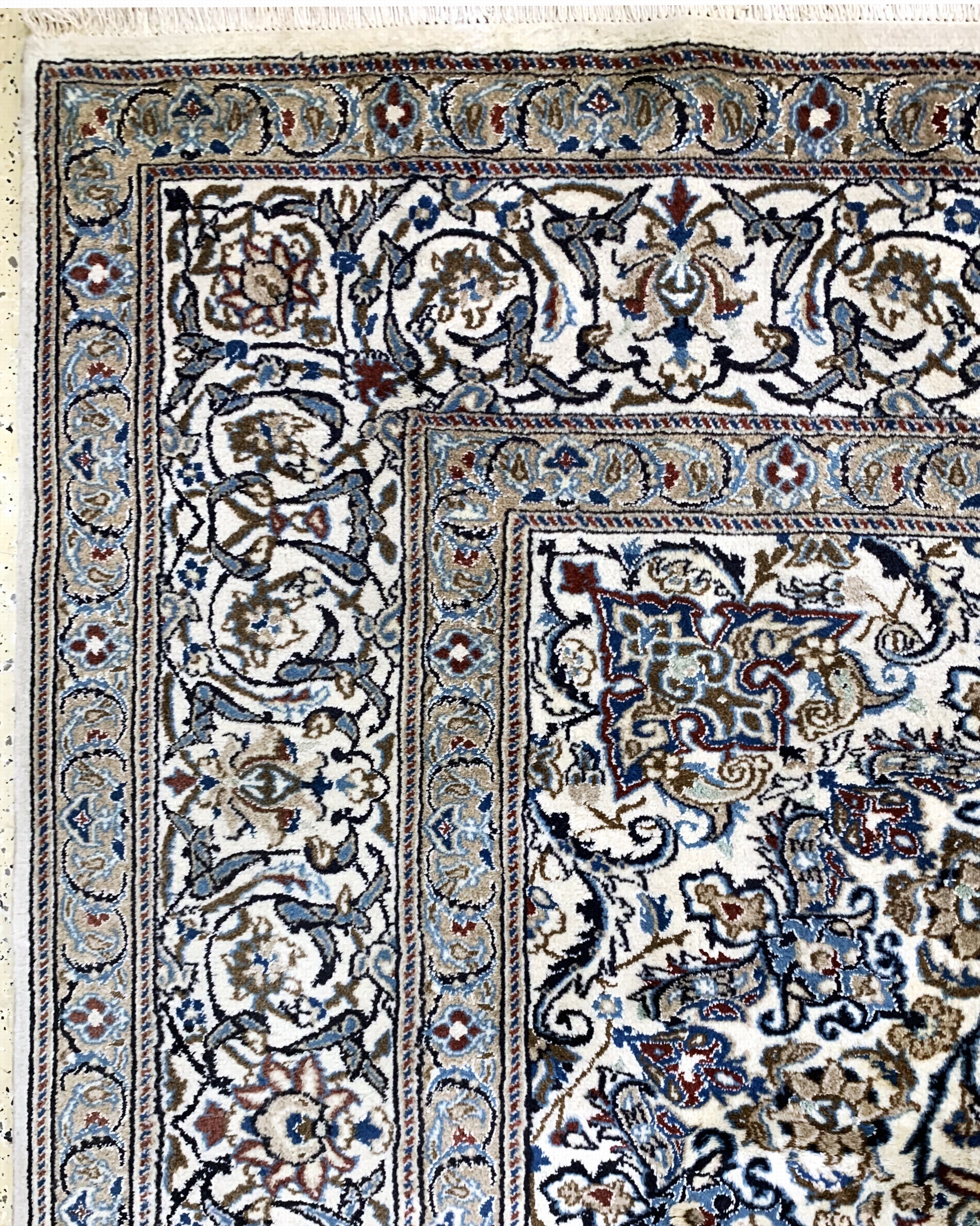 Detail d: Nain, Persien, Ende 20.Jhd, Wolle auf Baumwolle, ca. 395 x 286 cm, EHZ: 2