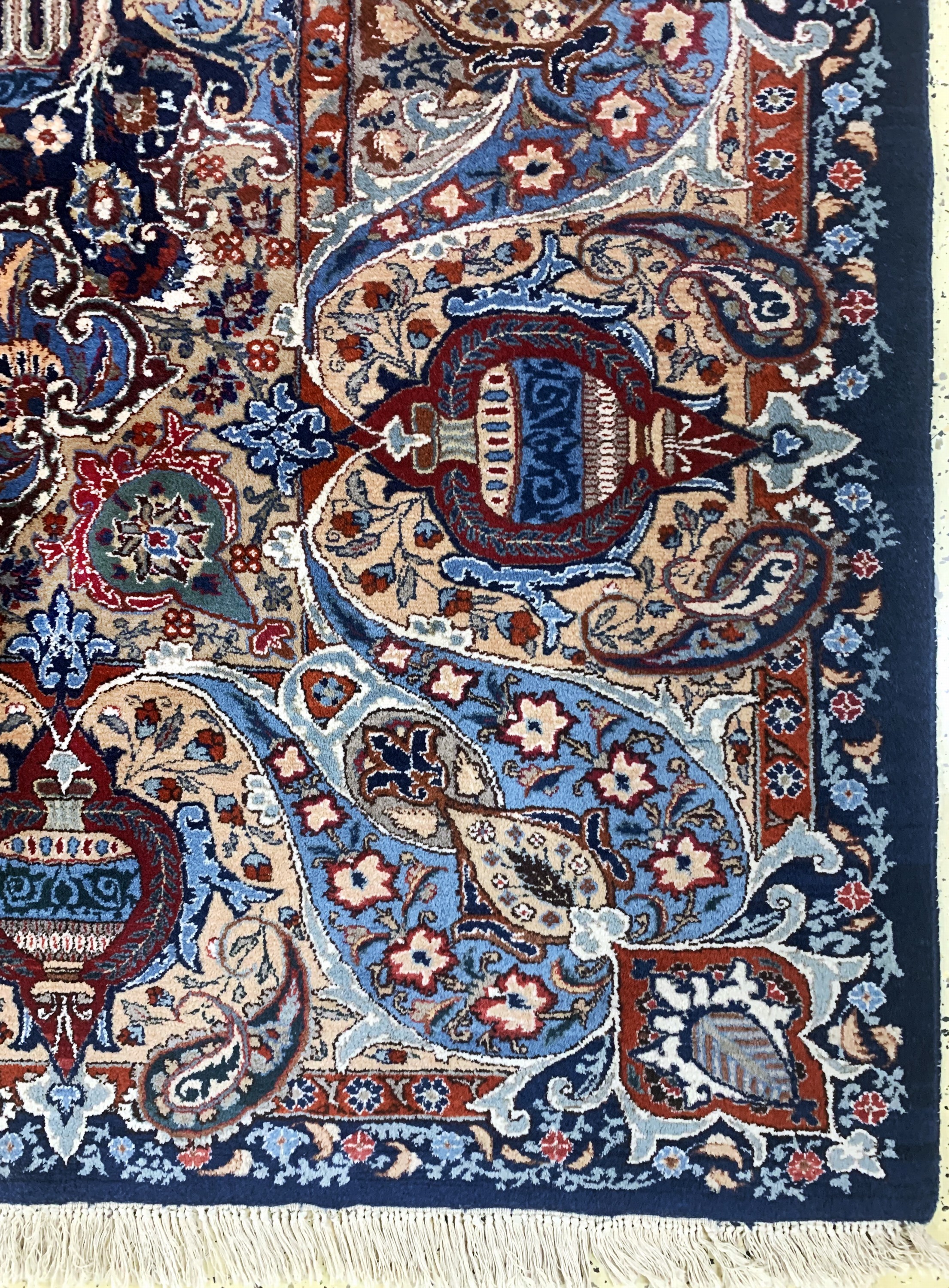 Detail a: Kaschmar, Persien, Mitte 20.Jhd, Wolle auf Baumwolle, ca. 342 x 265 cm,EHZ: 2