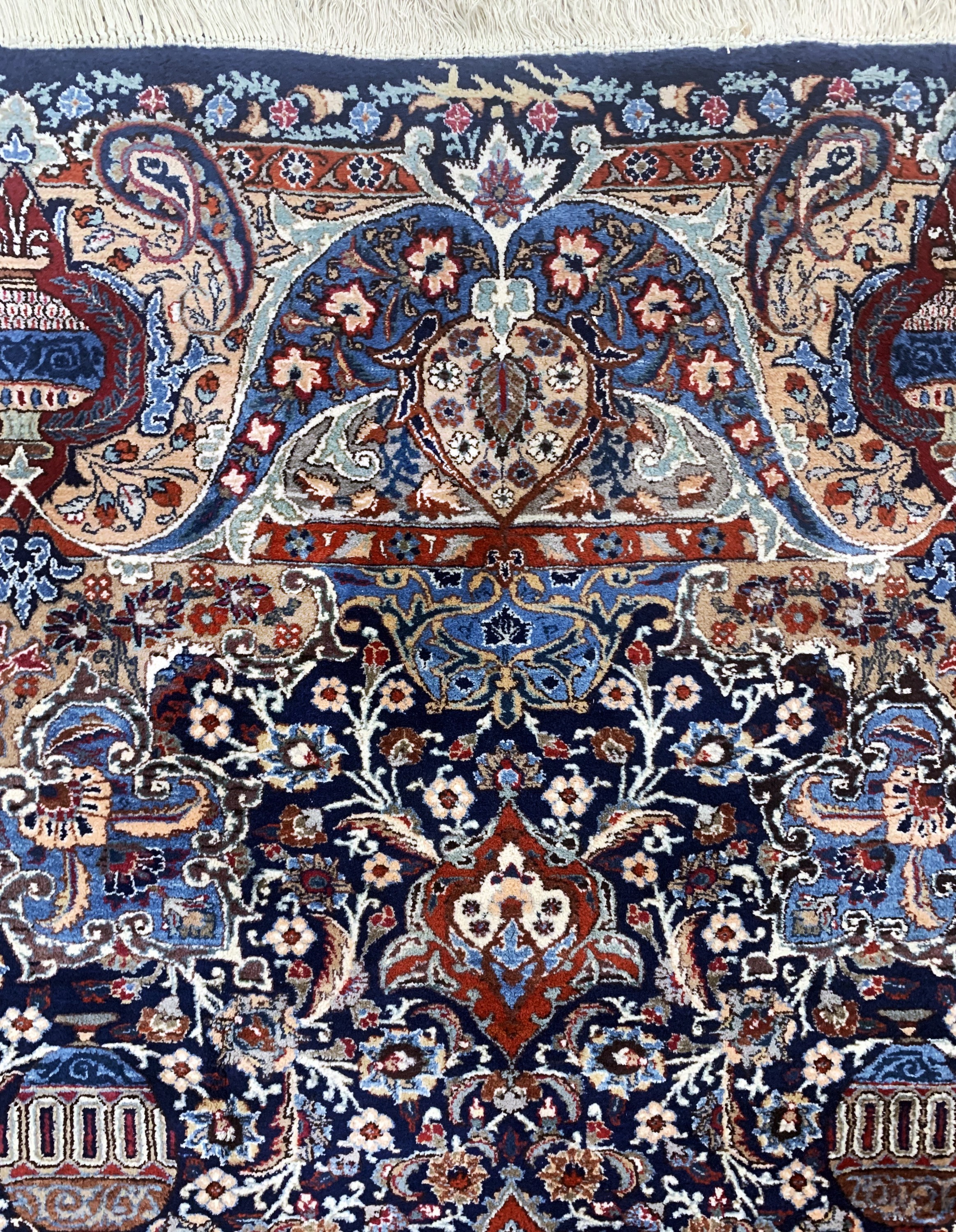 Detail e: Kaschmar, Persien, Mitte 20.Jhd, Wolle auf Baumwolle, ca. 342 x 265 cm,EHZ: 2