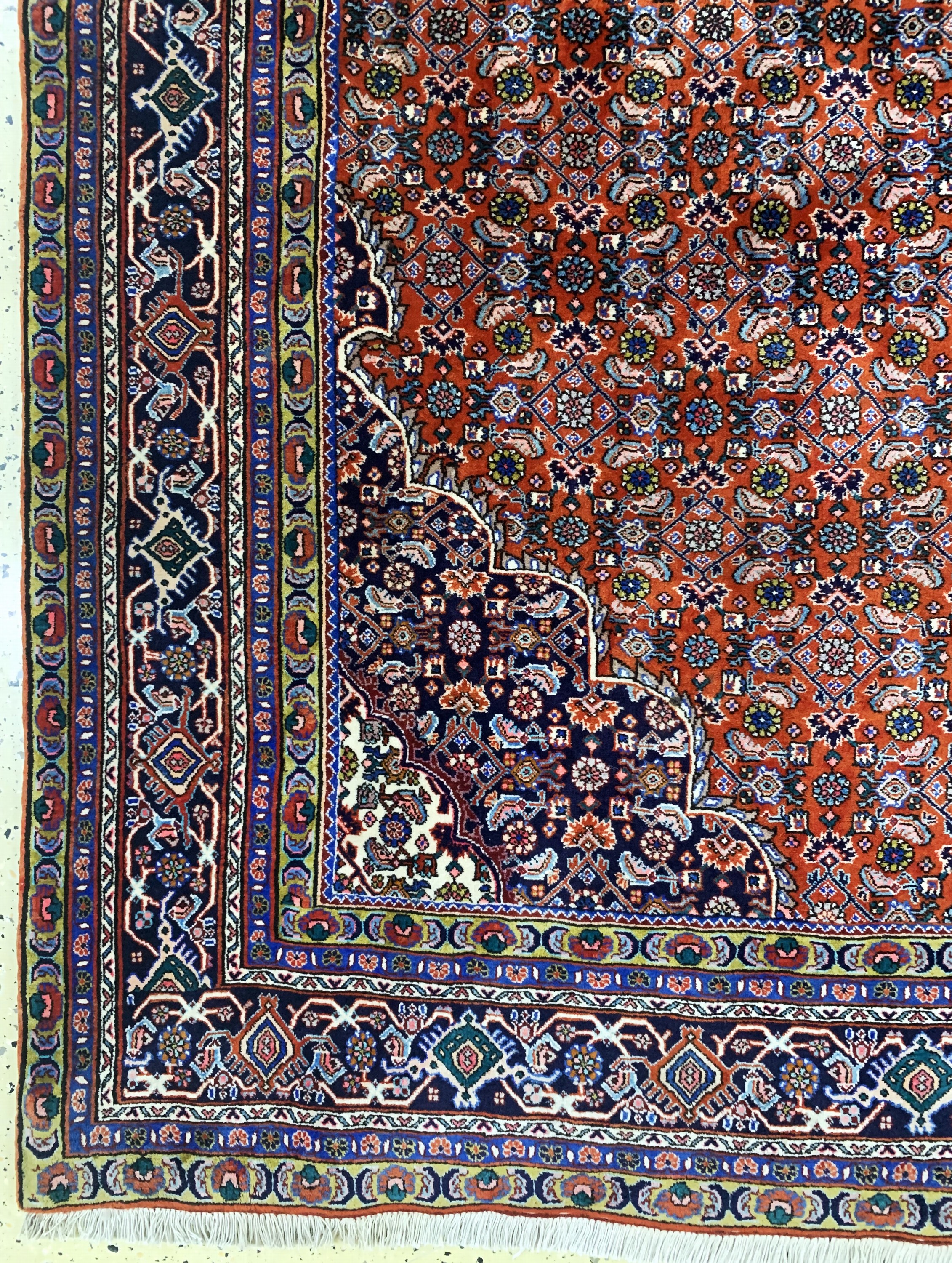 Detail b: Bidjar alt, Persien, Mitte 20.Jhd, Wolle auf Baumwolle, ca. 350 x 257 cm, EHZ: 1-2