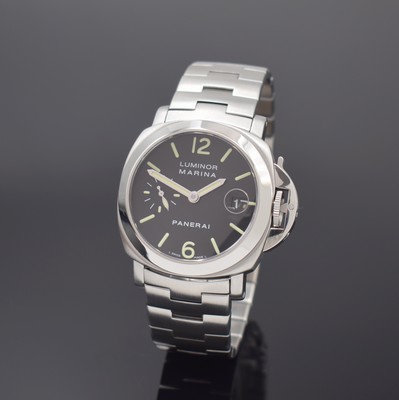 Image PANERAI Luminor Marina Herrenarmbanduhr Referenz PAM00050 in Stahl, Automatik, Boden ...