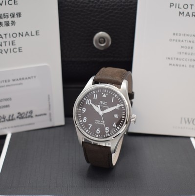 Image IWC Mark XVIII Antoine De Saint Exupery aviation-watch reference IW327003 in steel, self ...