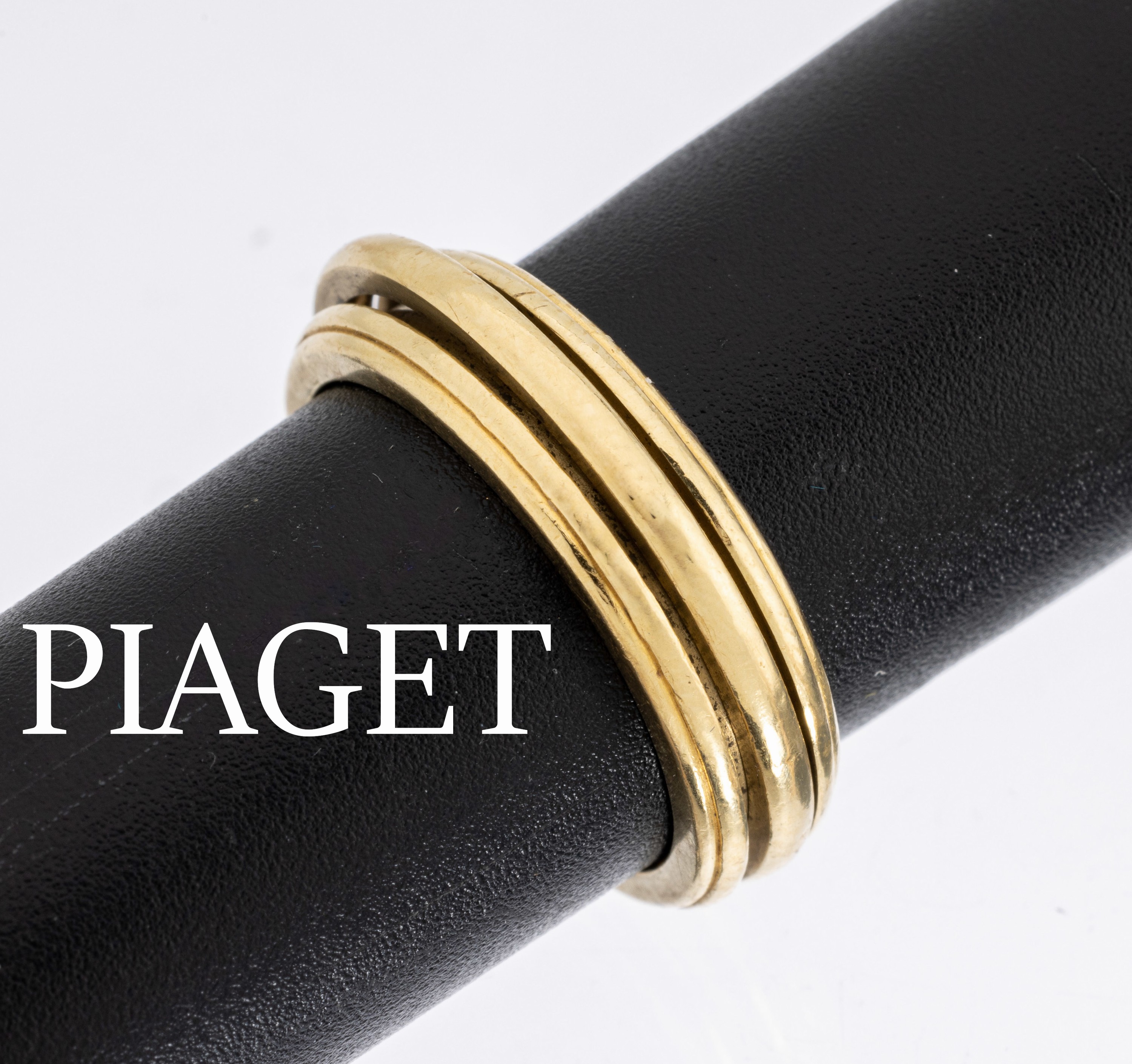 18 kt Gold PIAGET Ring, GG 750/000, Serie Possession, Mittelschiene drehbar, RW 55, sign., num., dat., ca. 8.0 g, Tragespuren