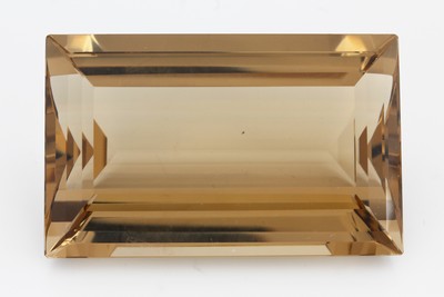 Image 26847701 - Citrinrechteck, lemonfarb., feinste Qualität und Farbe, ca. 50 x 31 mm, ca. 48.7 ...