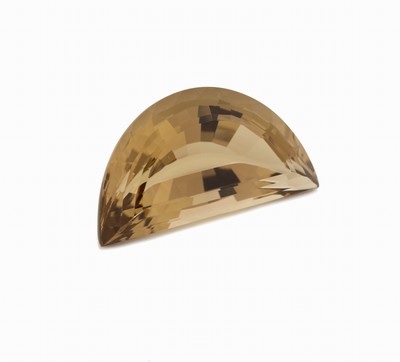26847703a - Halbrunder Citrin, l. lemonfarb., feinste Qualität und Farbe, ca. 41 x 22 mm, ca. ...