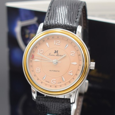 26848007a - JEAN MARCEL Armbanduhr Referenz 164-146 in Stahl, Schweiz verk. lt. beil. Garantiekarte ...