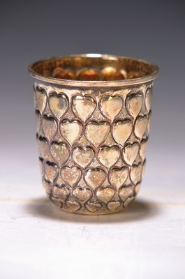 Image Small cup based on a baroque model, 20th century, sterling silver, gold-plated inside, ...