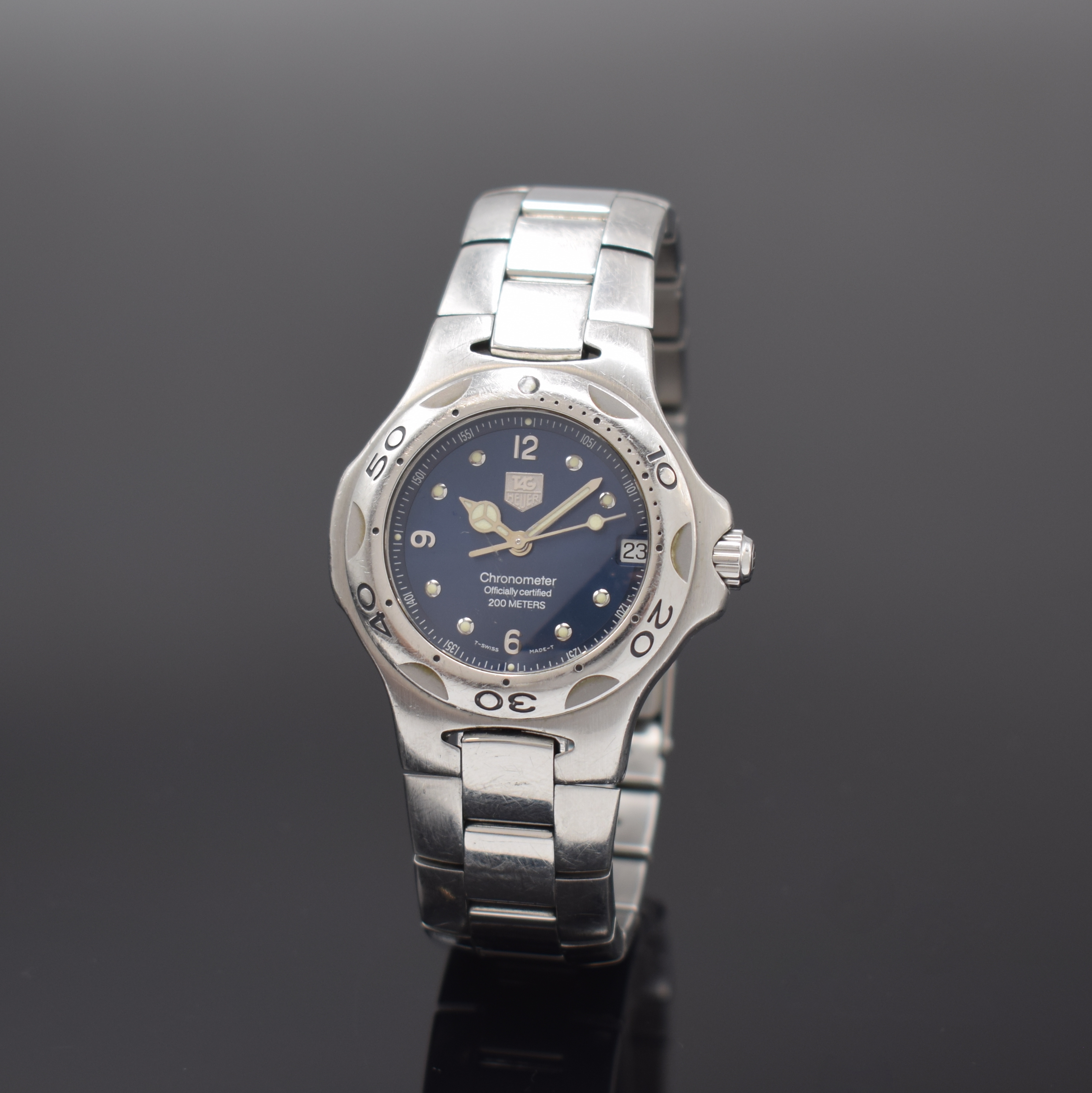 TAG HEUER Kirium Chronometer Damenarmbanduhr Referenz WL5213, Schweiz um 2000, Automatik, Edelstahlgeh. inkl. Gliederband m. Faltschl., Boden u. ...