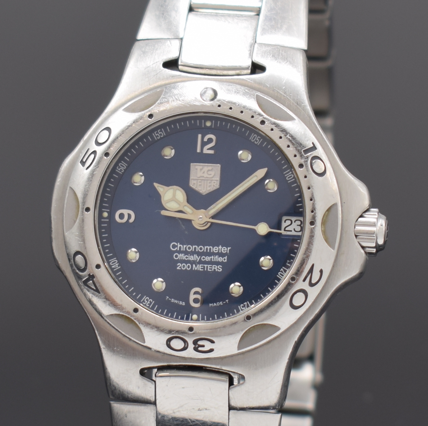 Detail a: TAG HEUER Kirium Chronometer Damenarmbanduhr Referenz WL5213, Schweiz um 2000, Automatik, Edelstahlgeh. inkl. Gliederband m. Faltschl., Boden u. ...