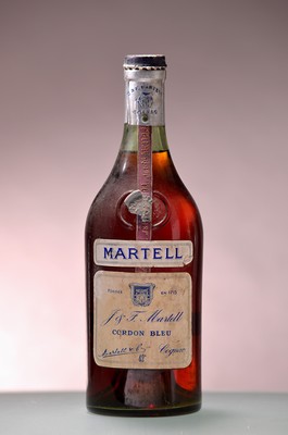Image 26849575 - J. & F. Martell Cognac, Cordon Bleu, 50er Jahre, 42%, Plakette l. besch., ...