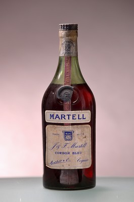 Image 26849594 - J. & F. Martell Cognac, Cordon Bleu, 50er Jahre, 42%, Plakette l. besch., ...