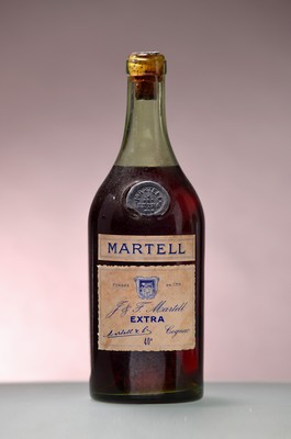 Image 26849608 - 1 Fl. J. & F. Martell Cordon Extra, 40%, Cognac, Plakette l. besch., Lackkapsel ...