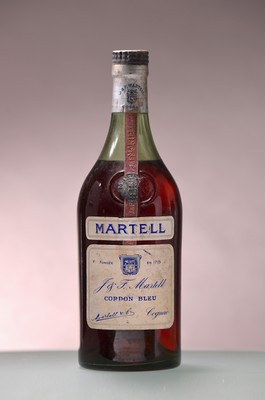 Image 26849613 - J. & F. Martell Cognac, Cordon Bleu, 50er Jahre, 42%, Plakette l. besch., ...