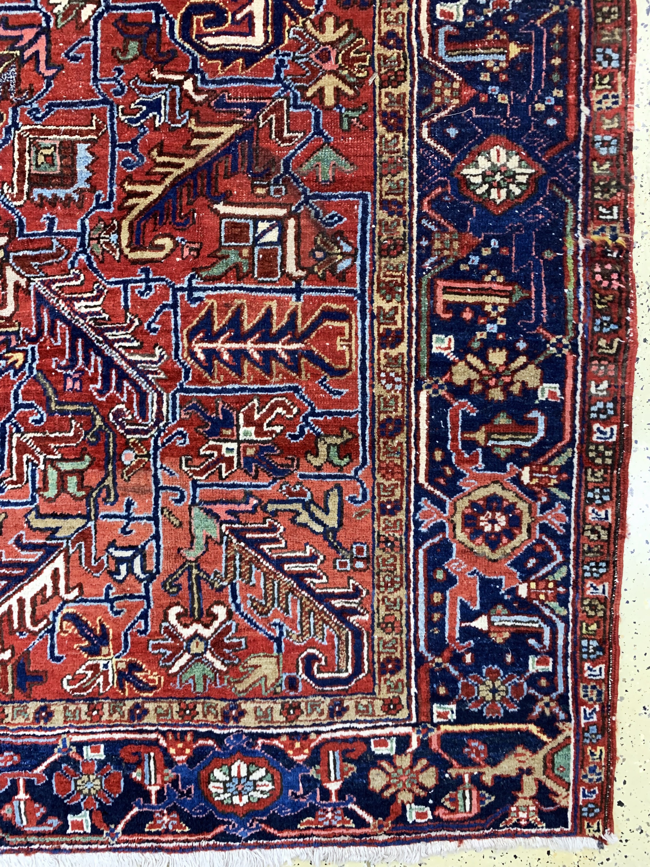 Detail a: Heriz antik, Persien, um 1900, Wolle auf Baumwolle, ca. 302 x 203 cm, EHZ: 4
