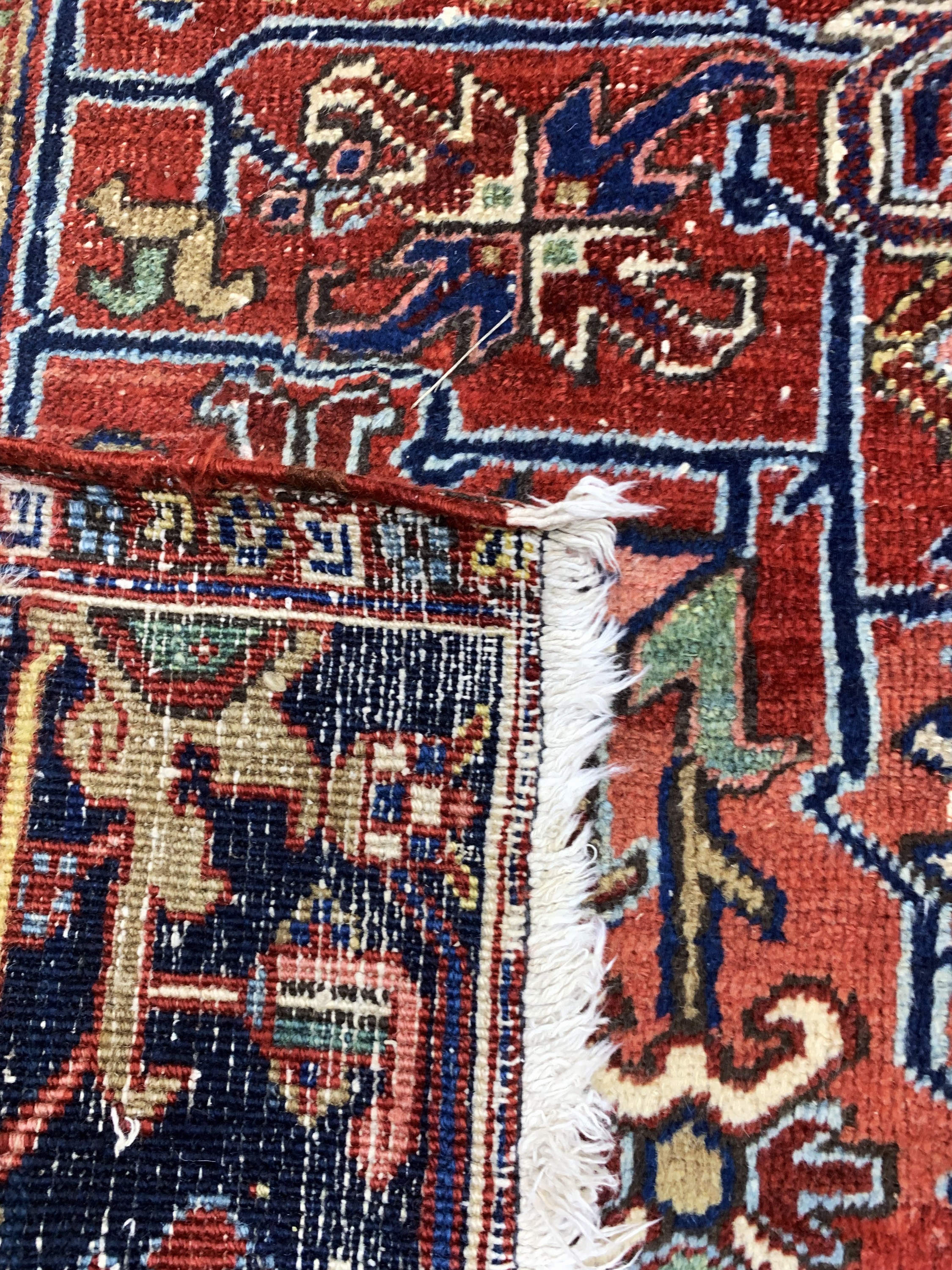 Detail f: Heriz antik, Persien, um 1900, Wolle auf Baumwolle, ca. 302 x 203 cm, EHZ: 4