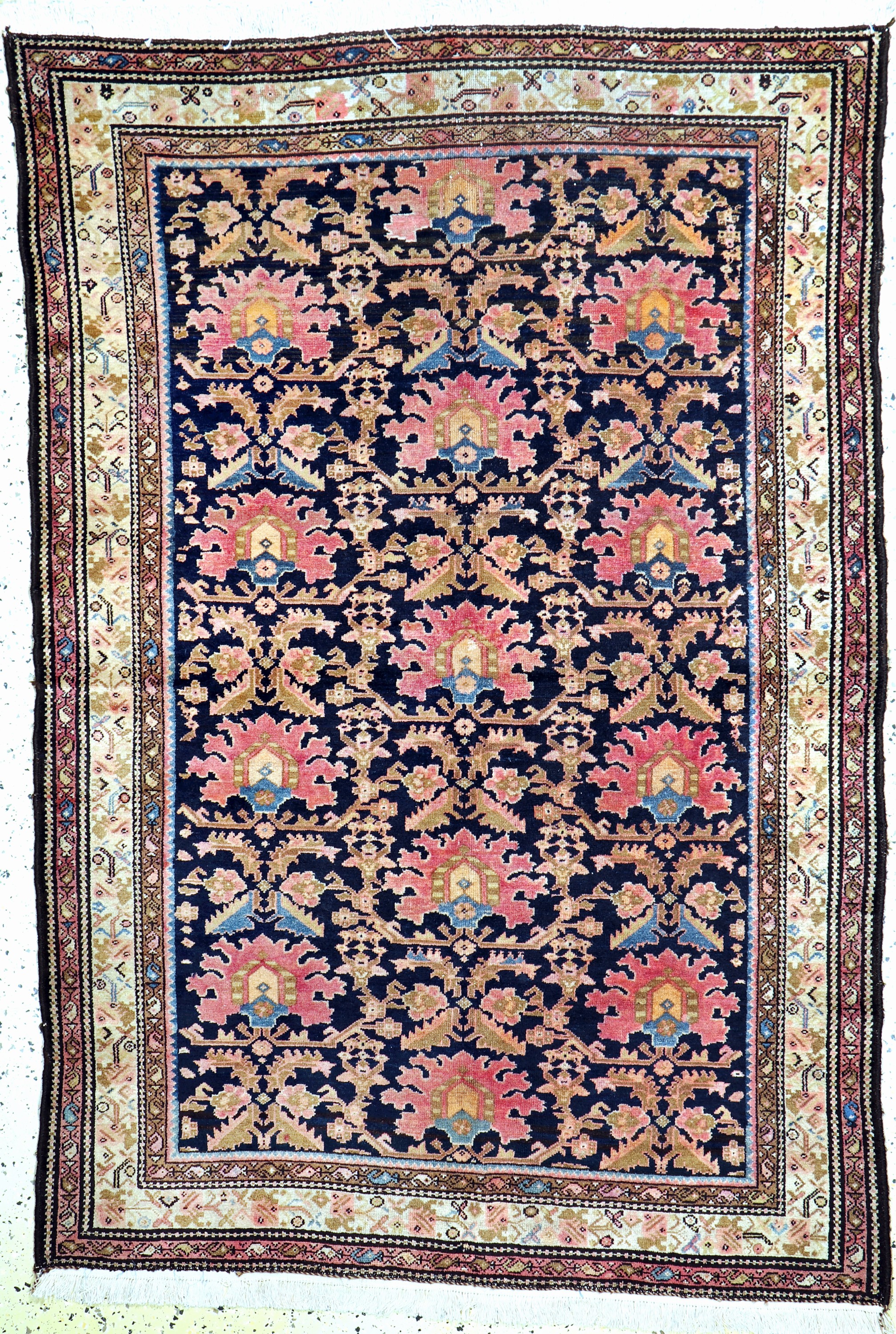 Antiker Malayer, Persien, 19.Jhd, Wolle aufBaumwolle, ca. 191 x 129 cm, EHZ: 3, (Fransen erneuert)