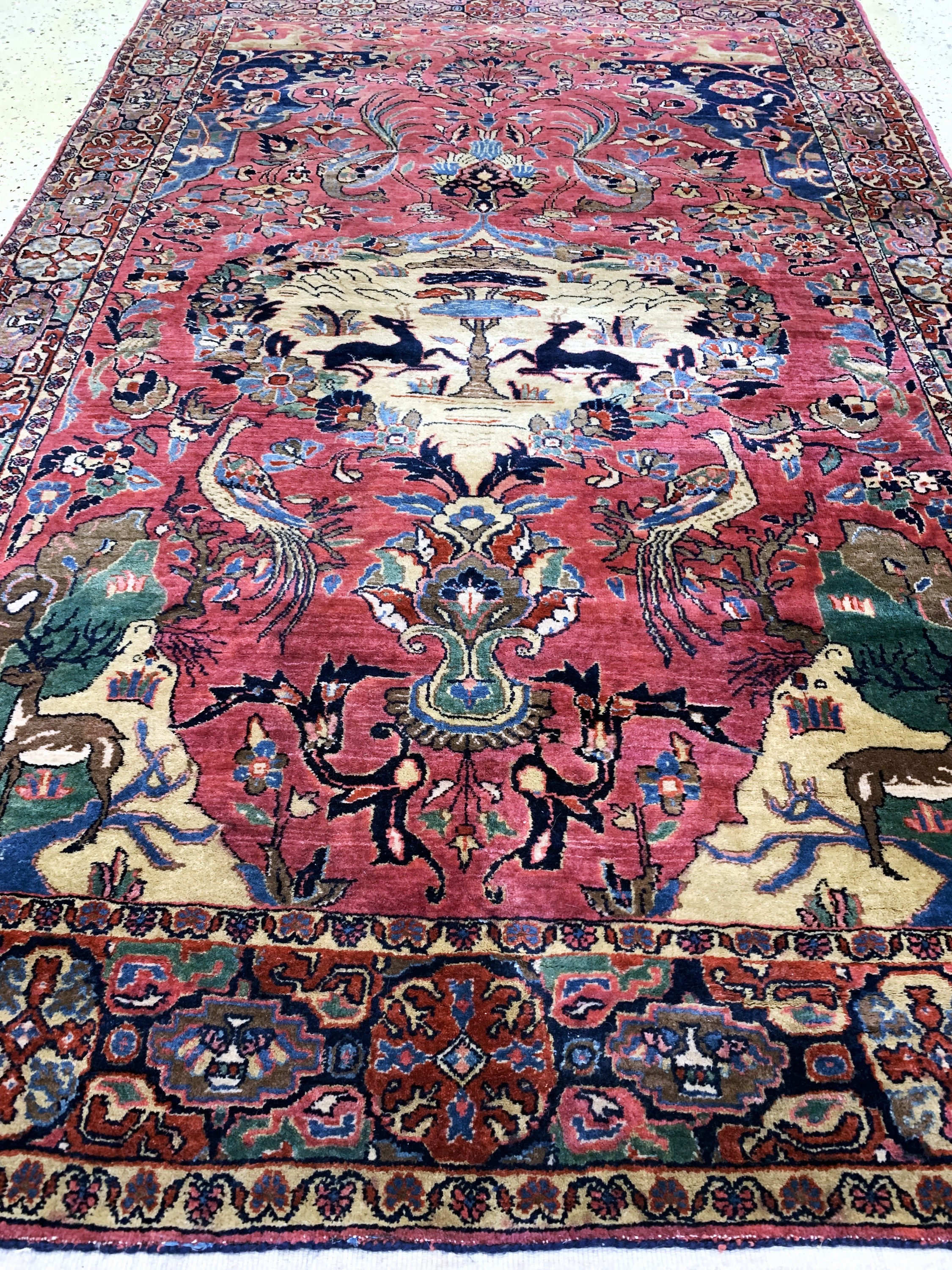 Detail f: Sarogh"Farahan", Persien, Anfang 20.Jhd, Wolle auf Baumwolle, ca. 197 x 132 cm, EHZ: 2,(Fransen erneuert)